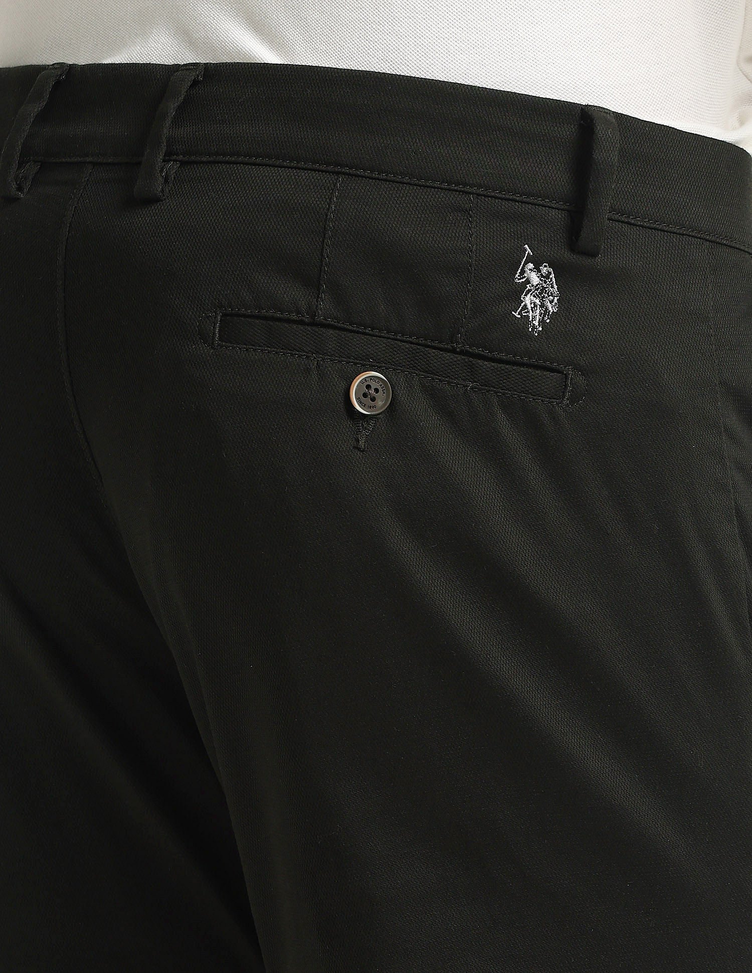 Denver Slim Fit Solid Trousers - Image 8