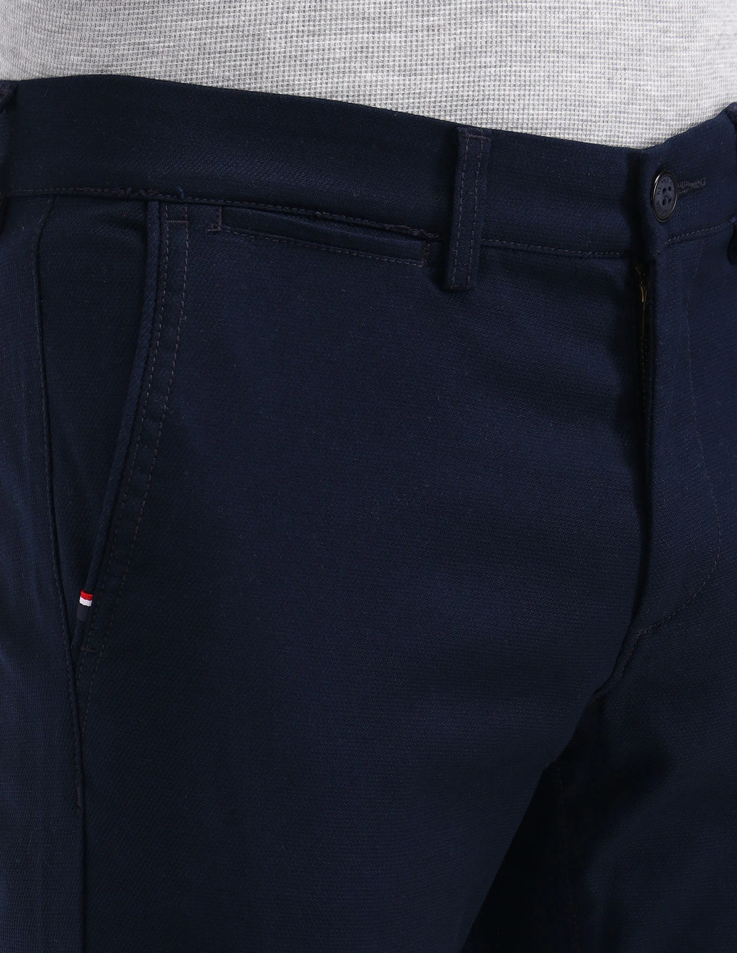 Denver Slim Fit Solid Trousers - Image 7