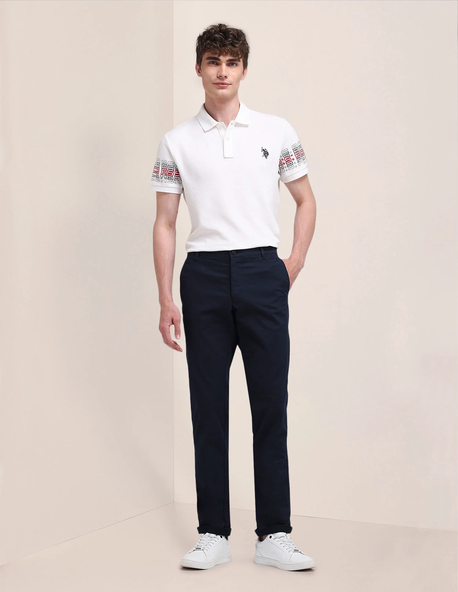 Denver Slim Fit Solid Trousers - Image 3