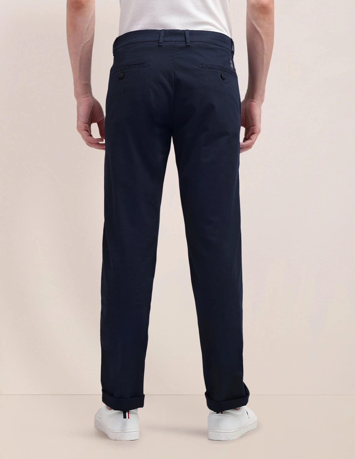 Denver Slim Fit Solid Trousers - Image 5