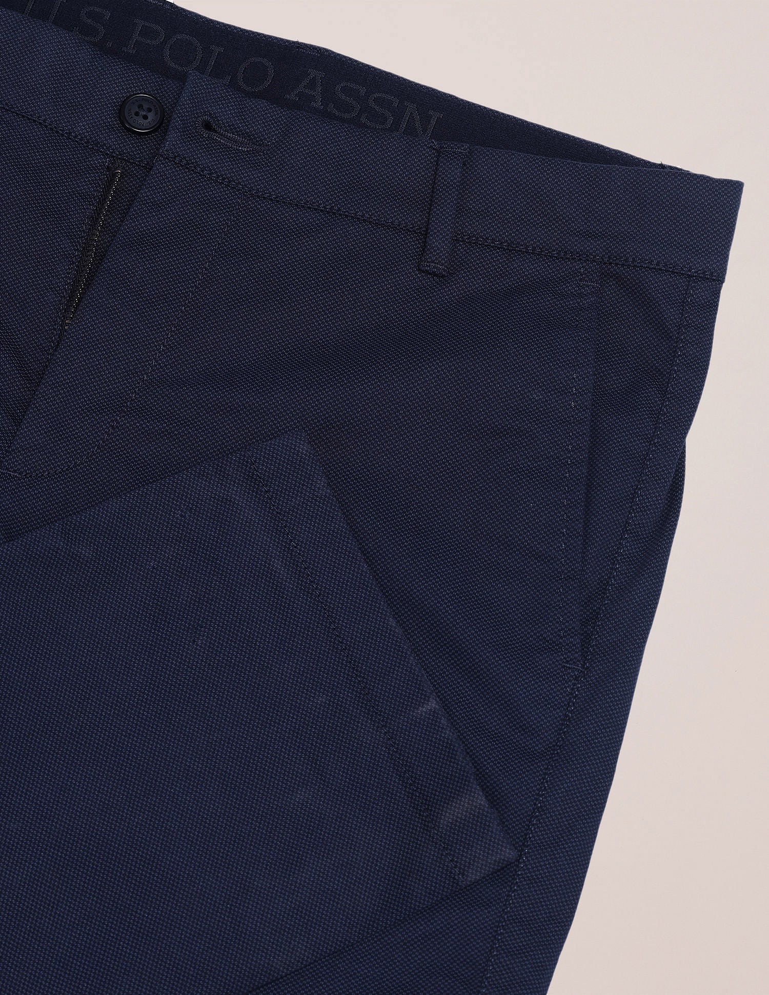 Denver Slim Fit Solid Trousers - Image 9