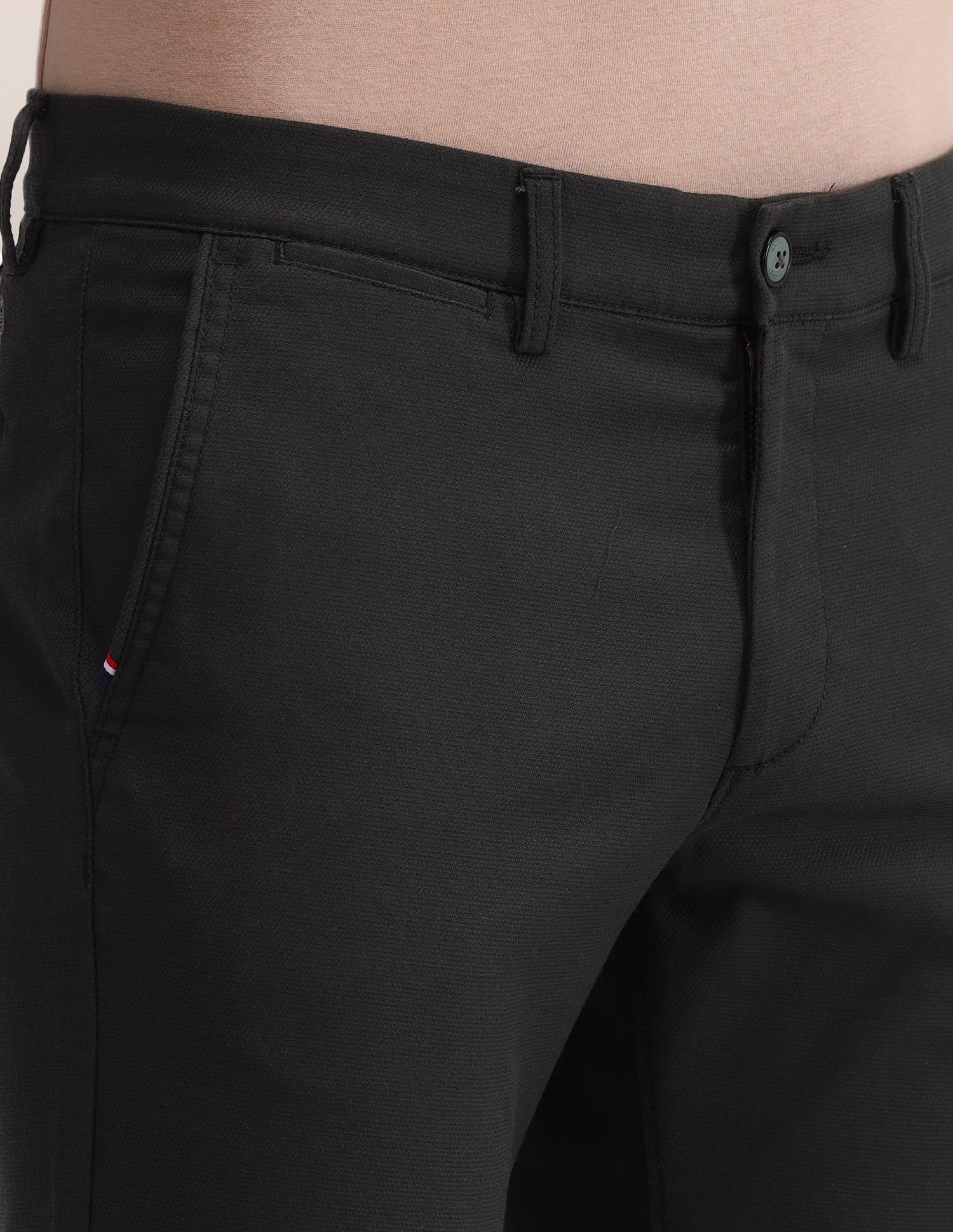 Denver Slim Fit Solid Trousers - Image 7