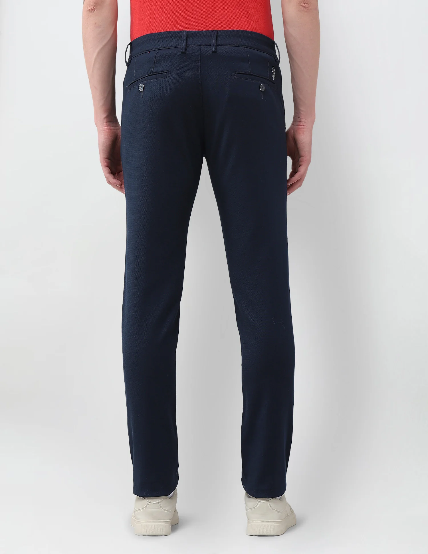 Denver Slim Fit Textured Trousers - Image 5