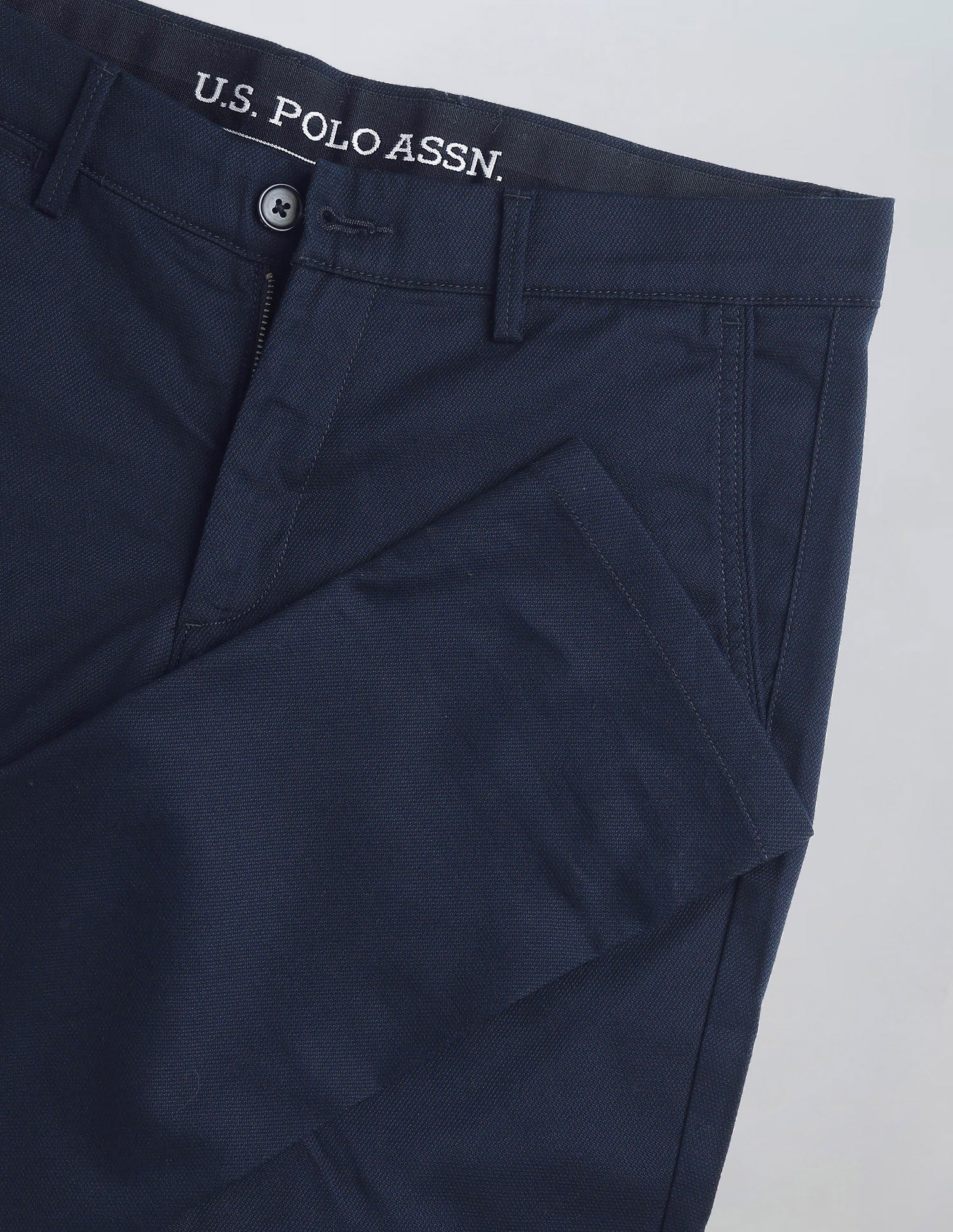 Denver Slim Fit Textured Trousers - Image 9