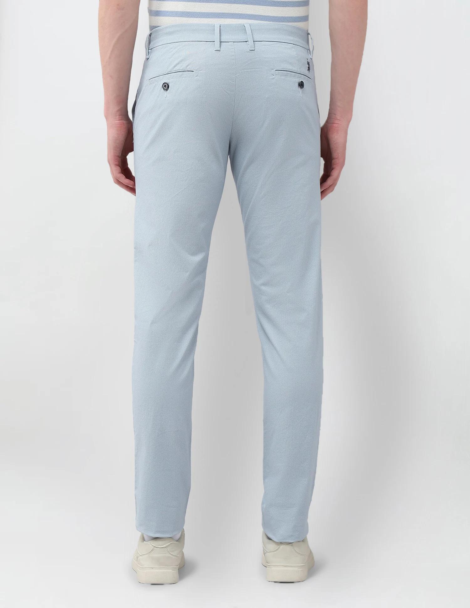 Denver Slim Fit Textured Trousers - Image 5