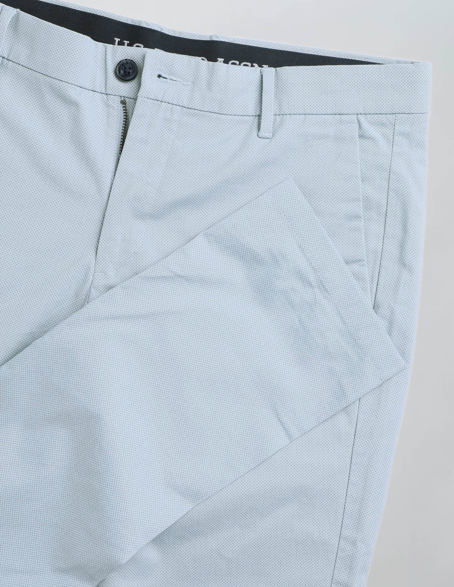 Denver Slim Fit Textured Trousers - Image 9