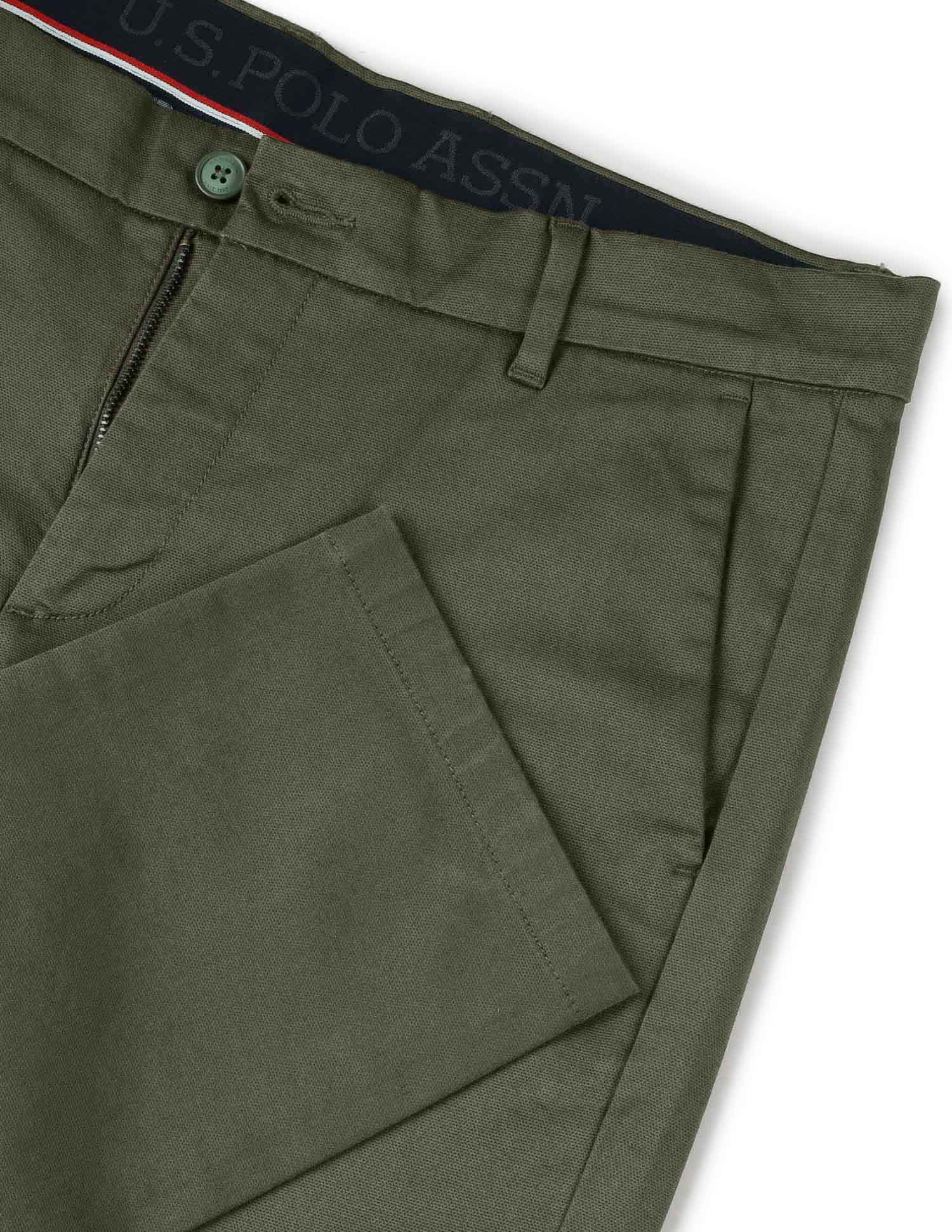 Denver Slim Fit Textured Trousers - Image 9