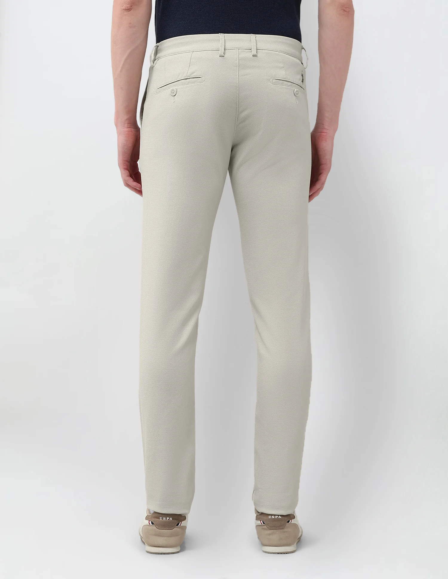 Denver Slim Fit Textured Trousers - Image 5