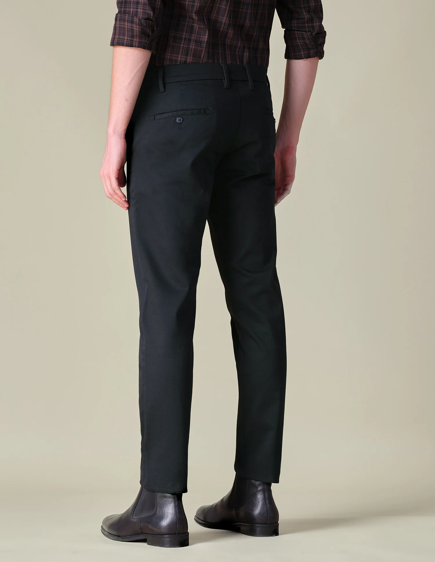 Denver Slim Fit Textured Trousers - Image 5
