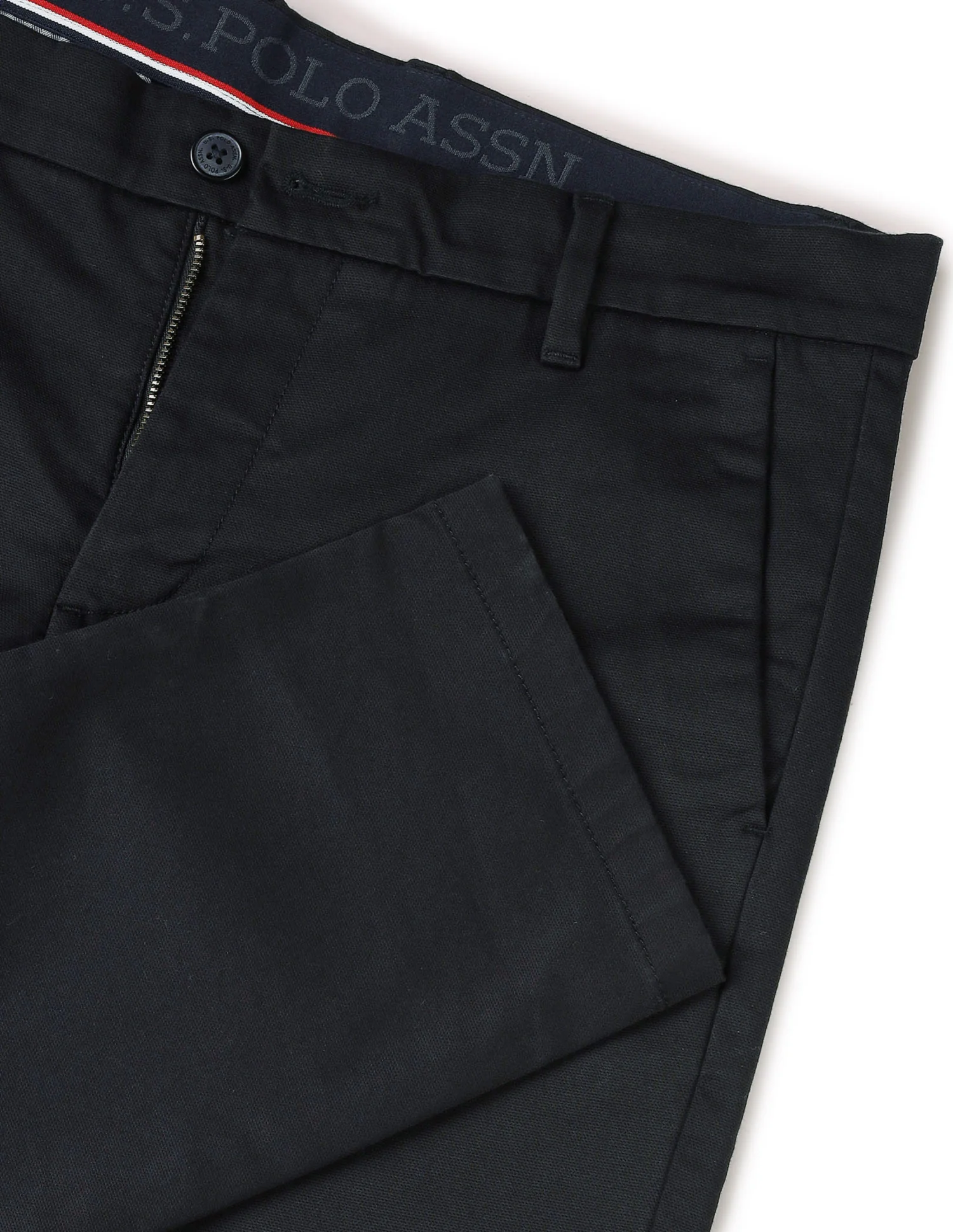 Denver Slim Fit Textured Trousers - Image 9