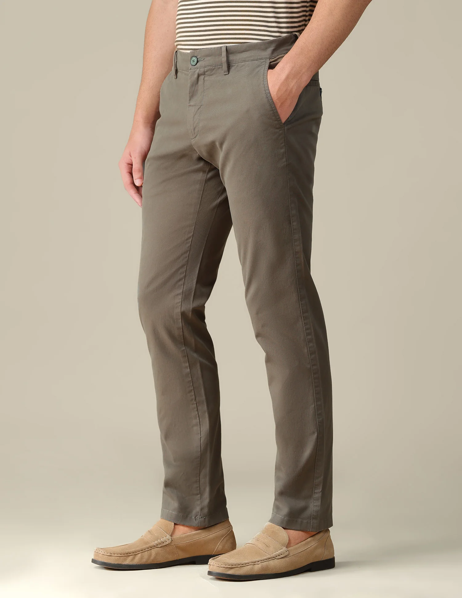 Denver slim fit Twill Trousers - Image 4