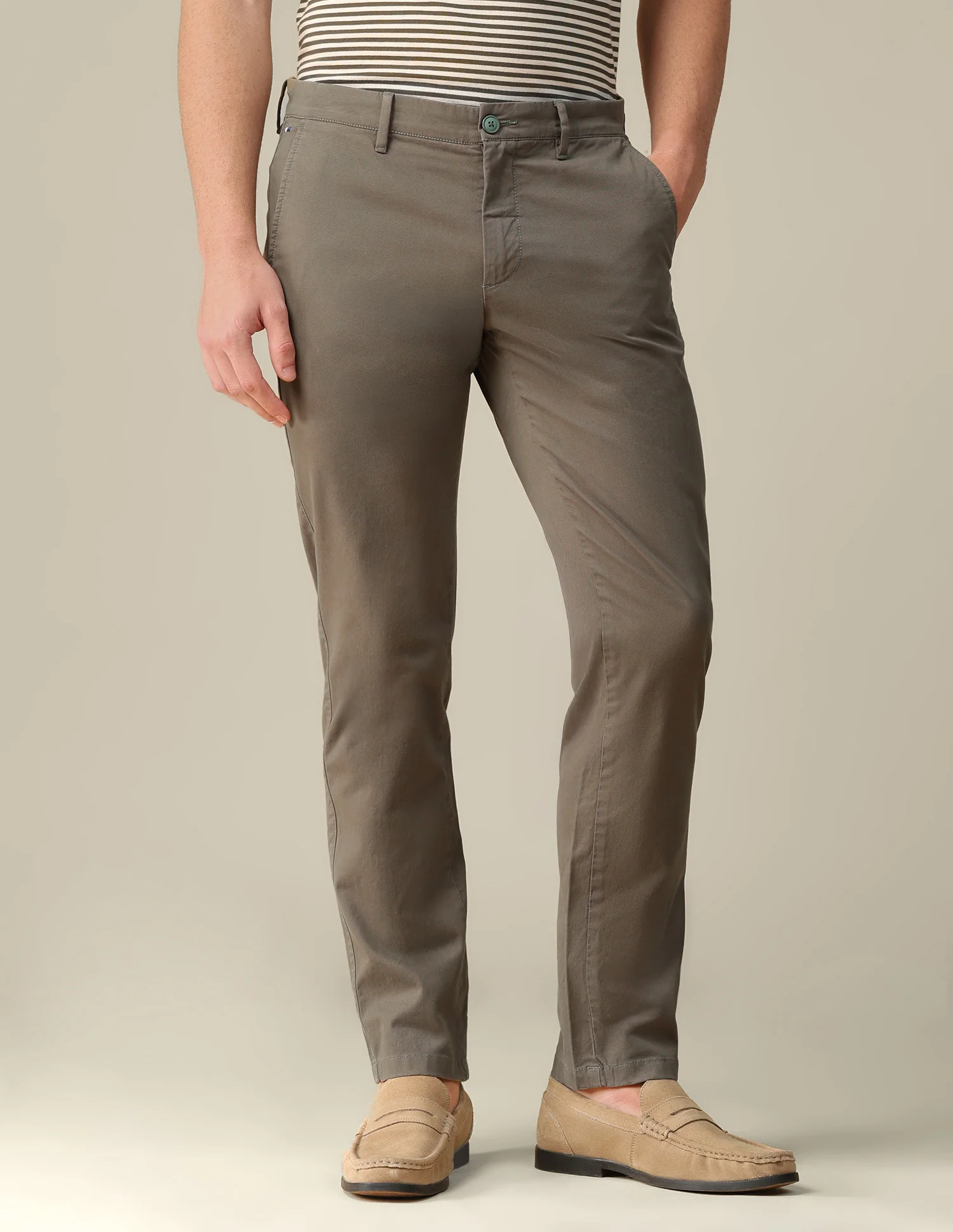 Denver slim fit Twill Trousers - Image 6