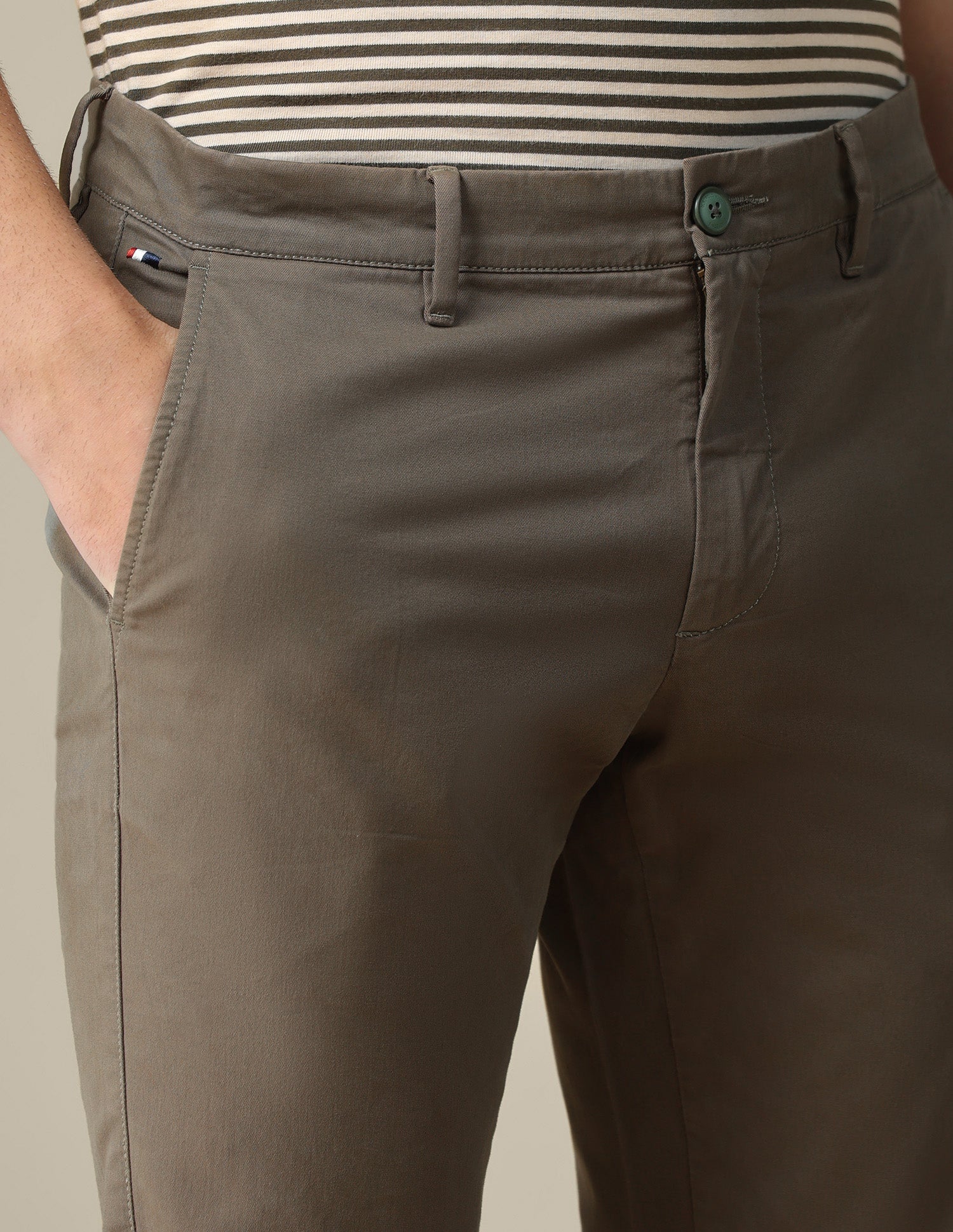 Denver slim fit Twill Trousers - Image 7