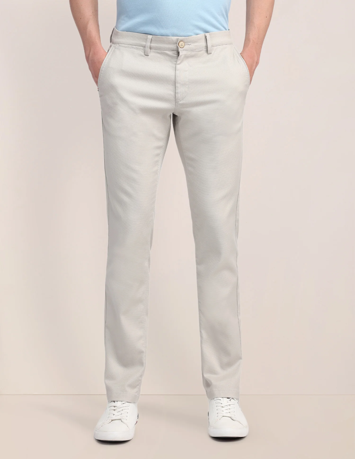 Denver Slim Fit Twill Trousers - Image 6