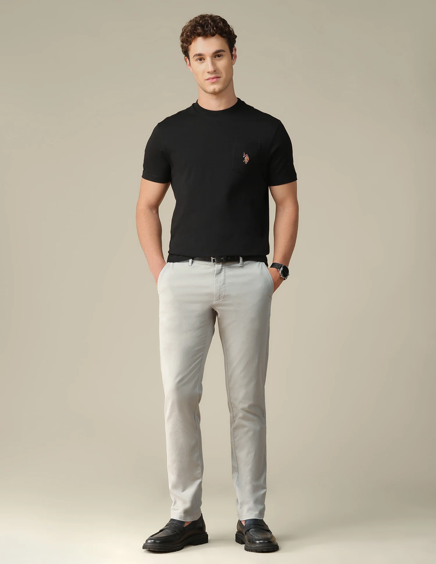 Denver slim fit Twill Trousers - Image 3