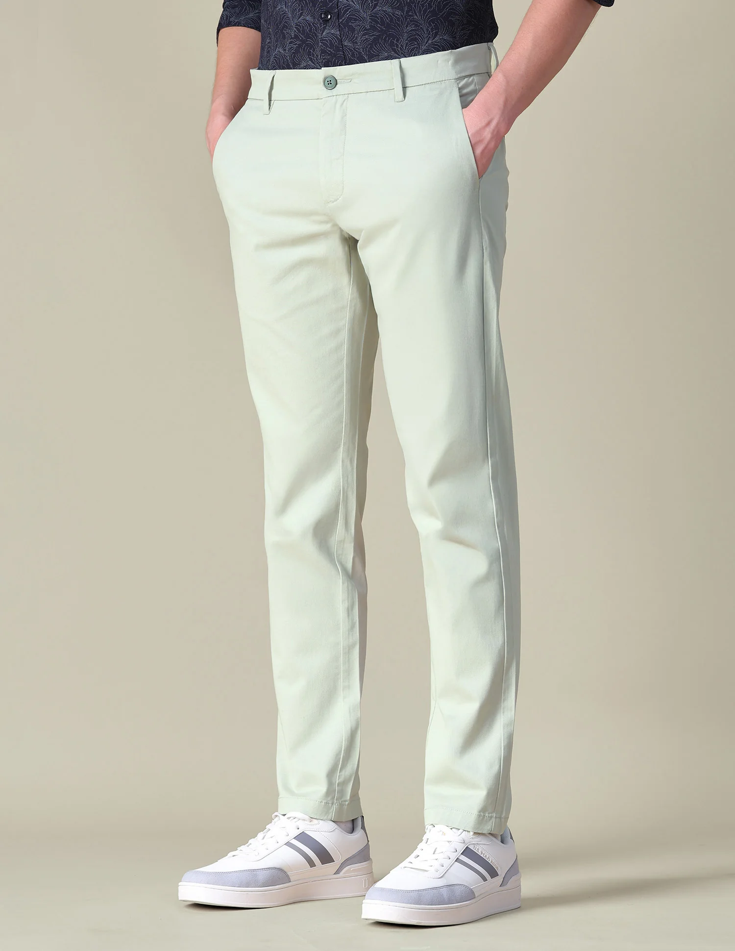 Denver Slim Fit Twill Trousers - Image 4