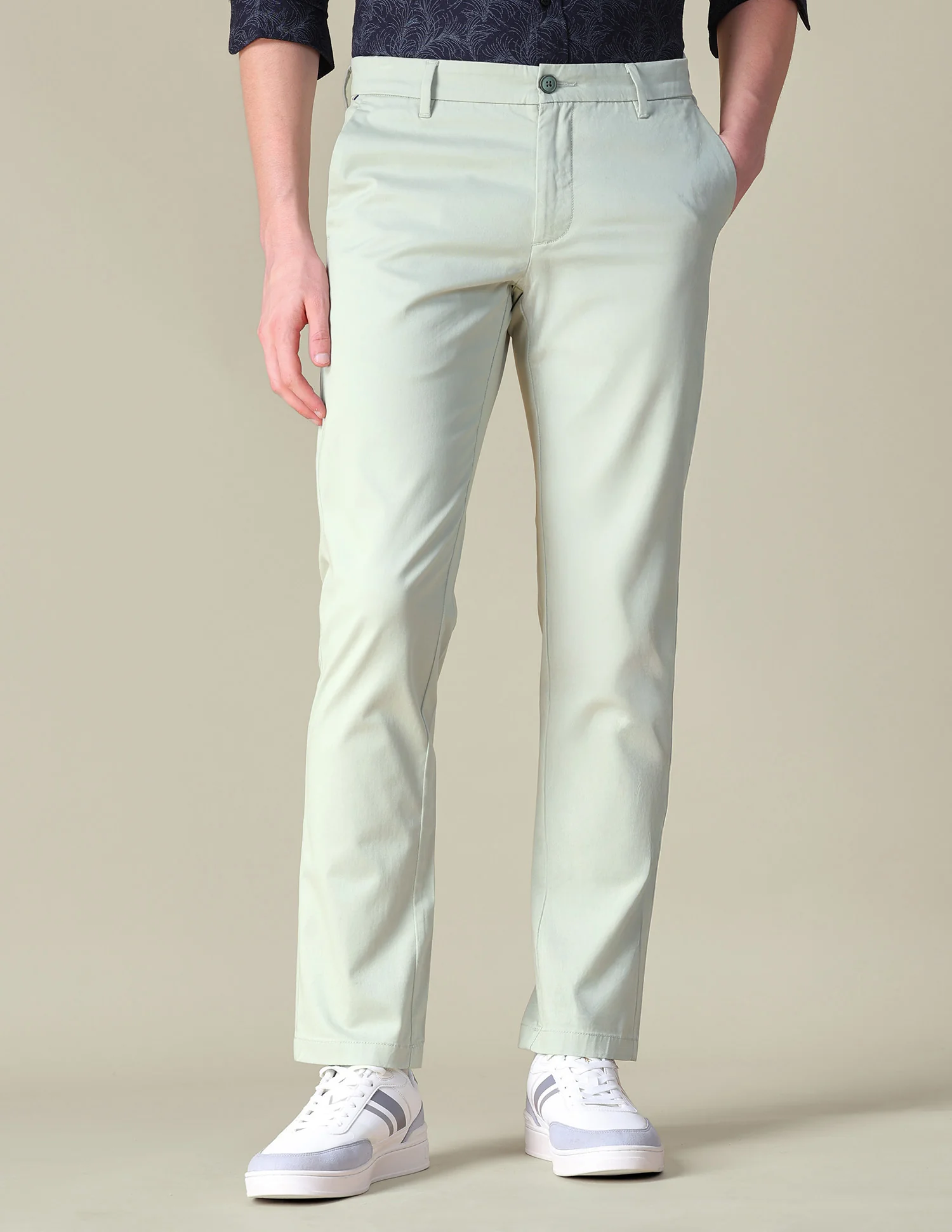 Denver Slim Fit Twill Trousers - Image 6