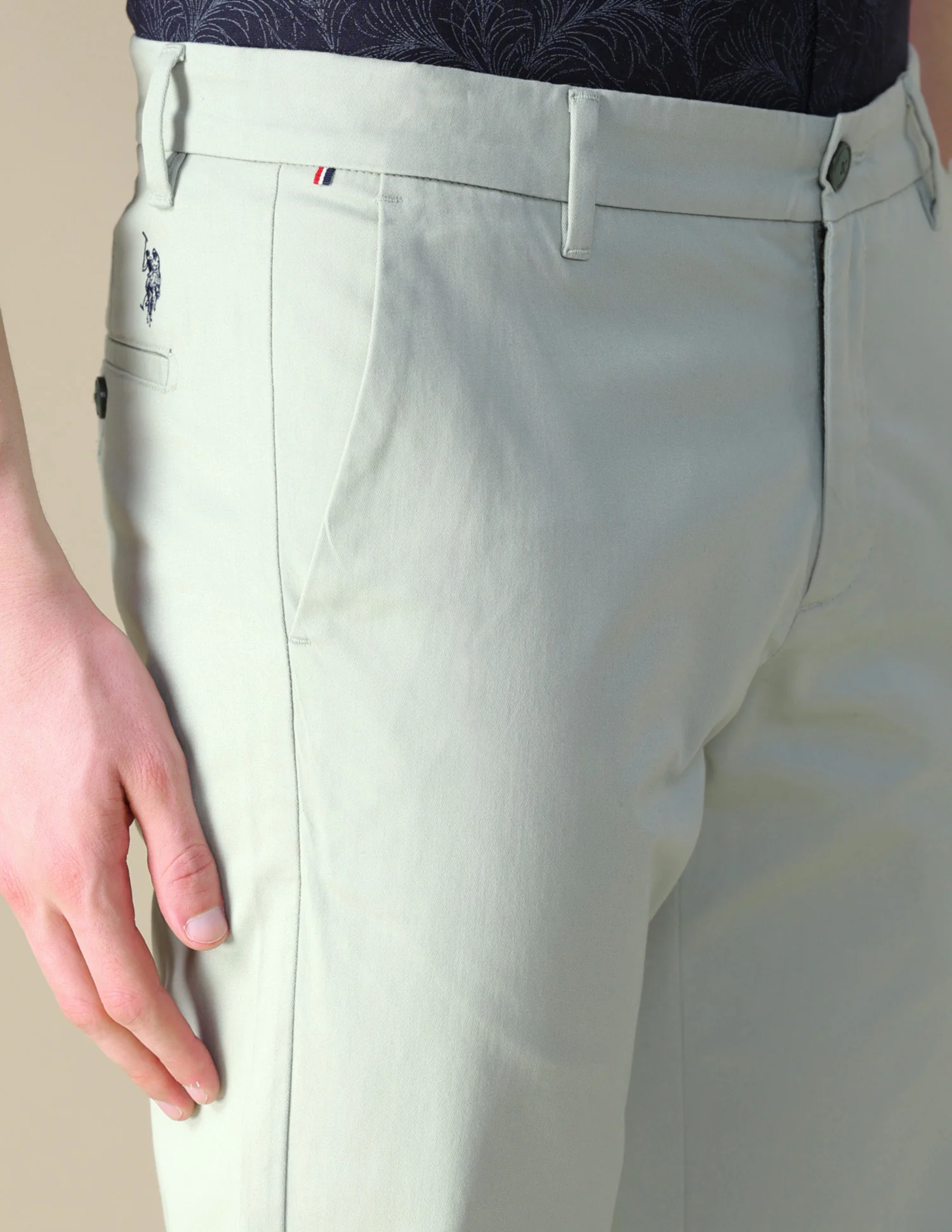 Denver Slim Fit Twill Trousers - Image 7