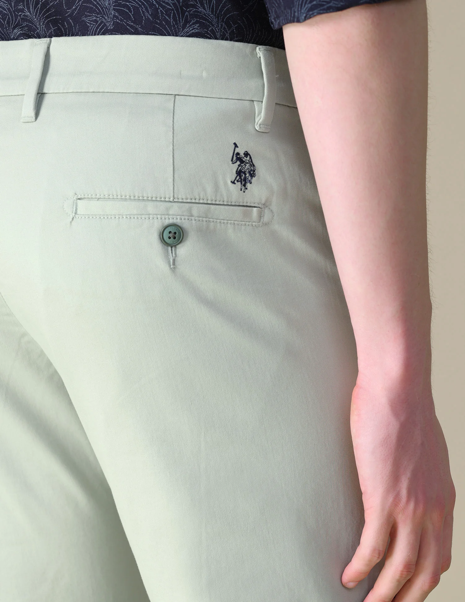 Denver Slim Fit Twill Trousers - Image 8