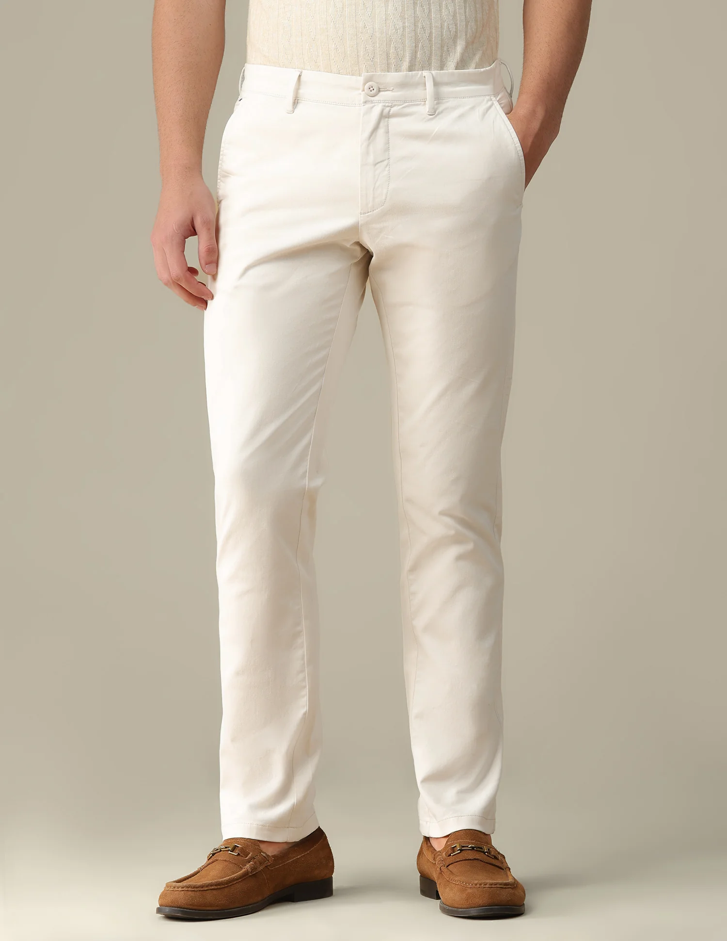Denver slim fit Twill Trousers - Image 6