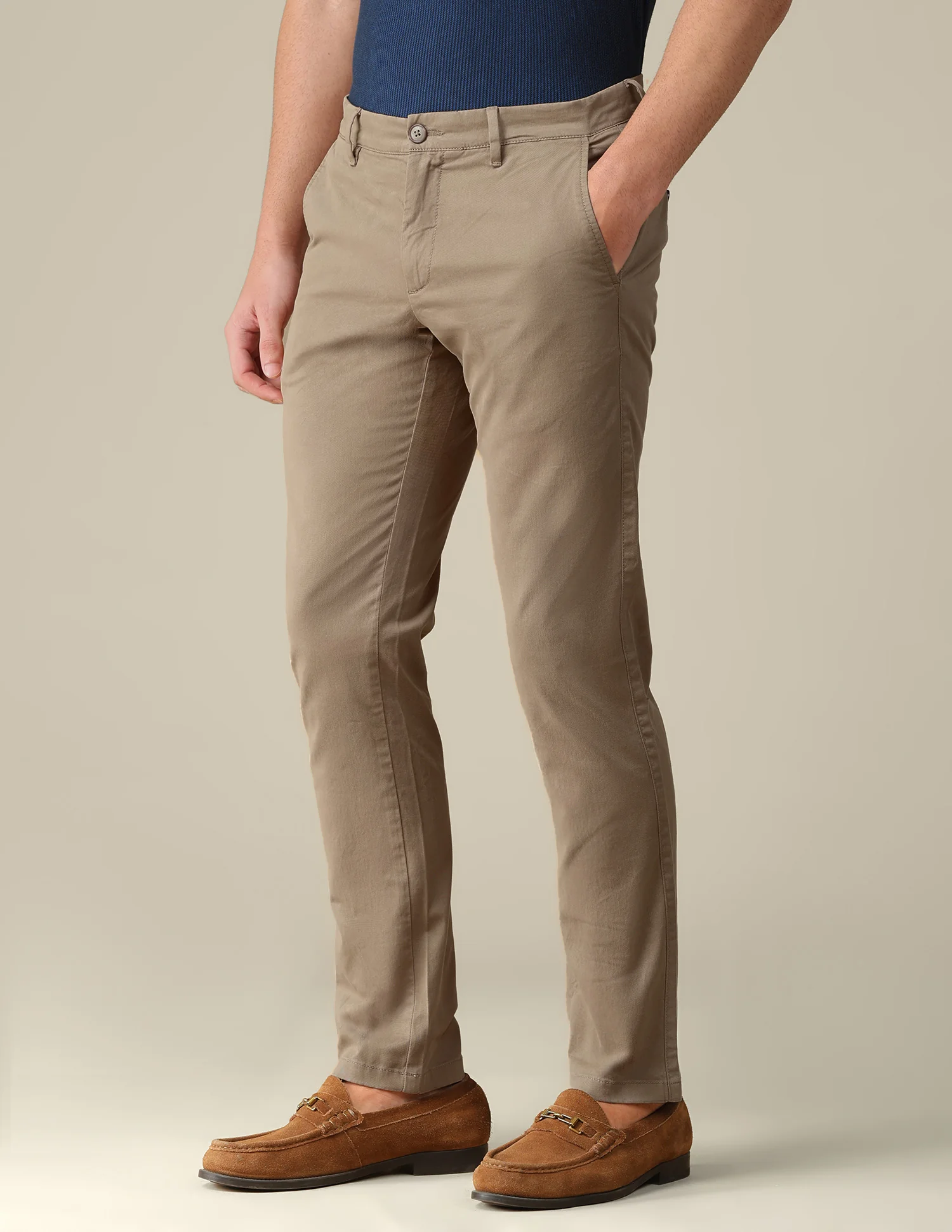 Denver slim fit Twill Trousers - Image 4