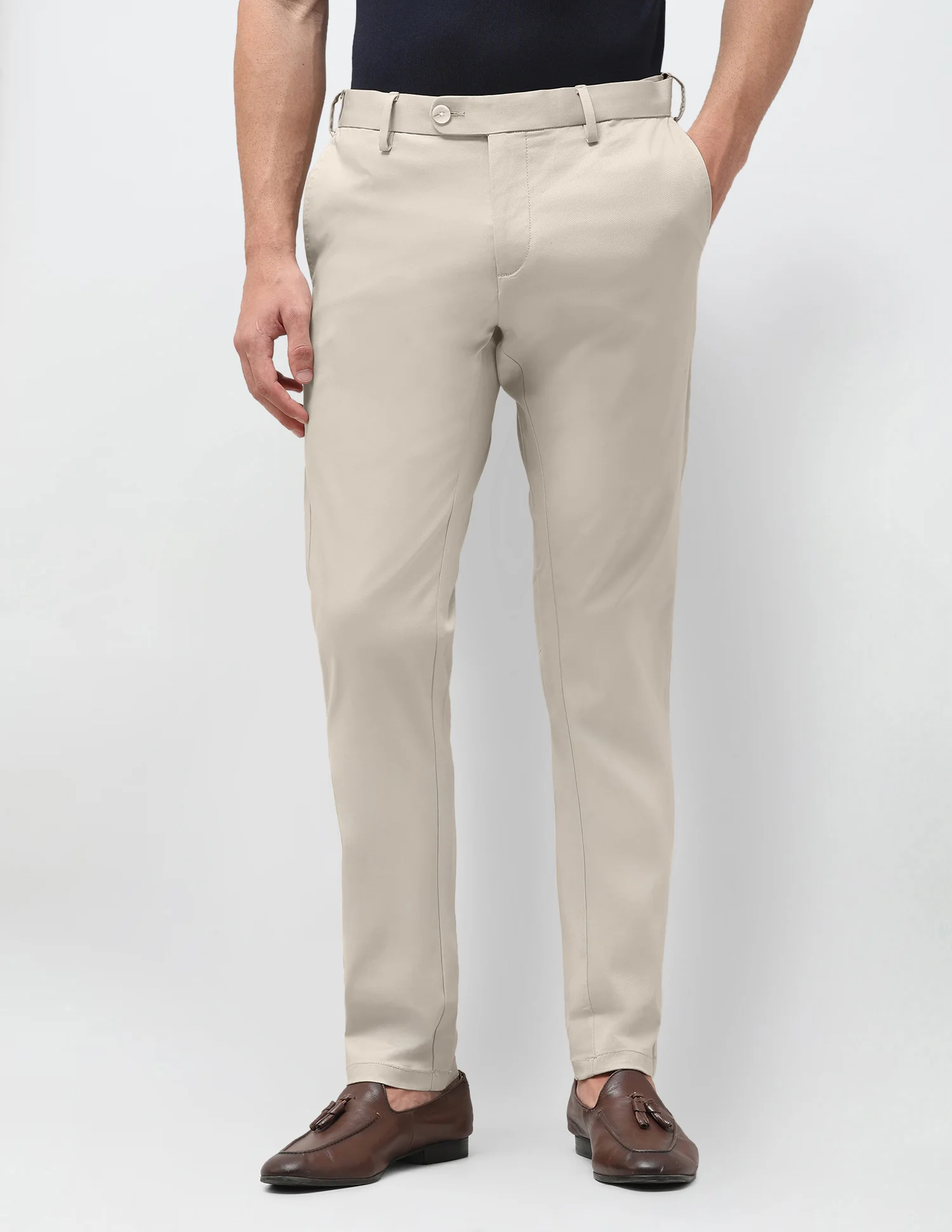 Denver Slim Fit Twill Trousers - Image 6