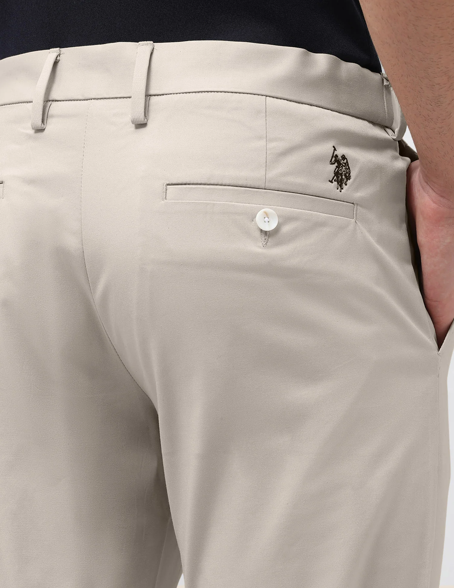 Denver Slim Fit Twill Trousers - Image 8
