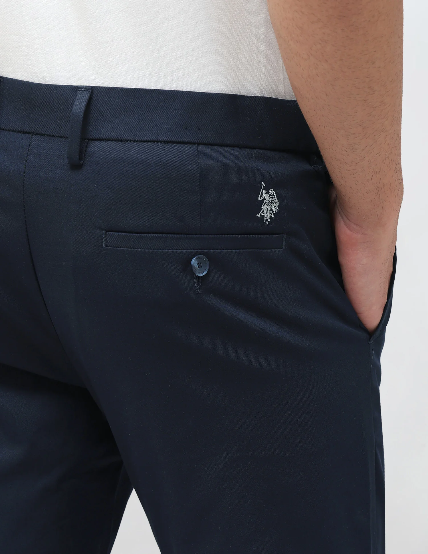 Denver Slim Fit Twill Trousers - Image 8
