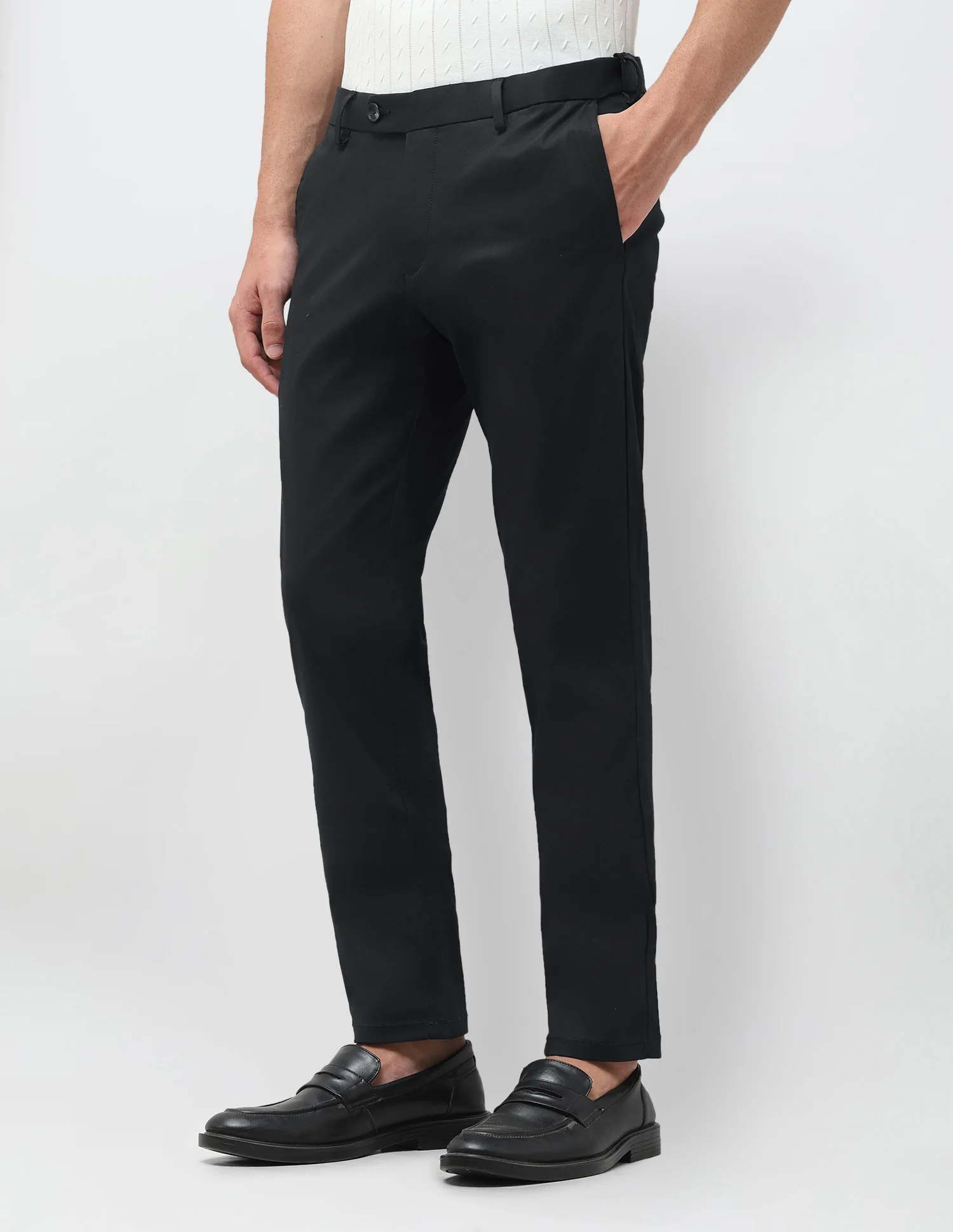 Denver Slim Fit Twill Trousers - Image 4
