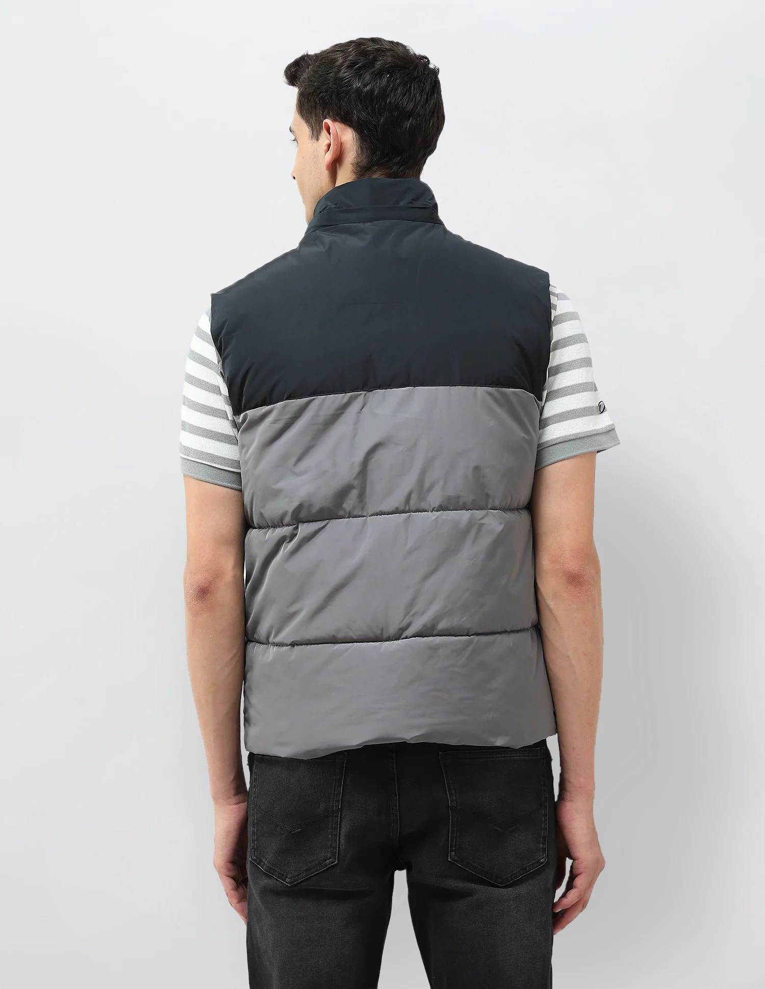 Detachable Hood Colour Blocked Jacket - Image 11