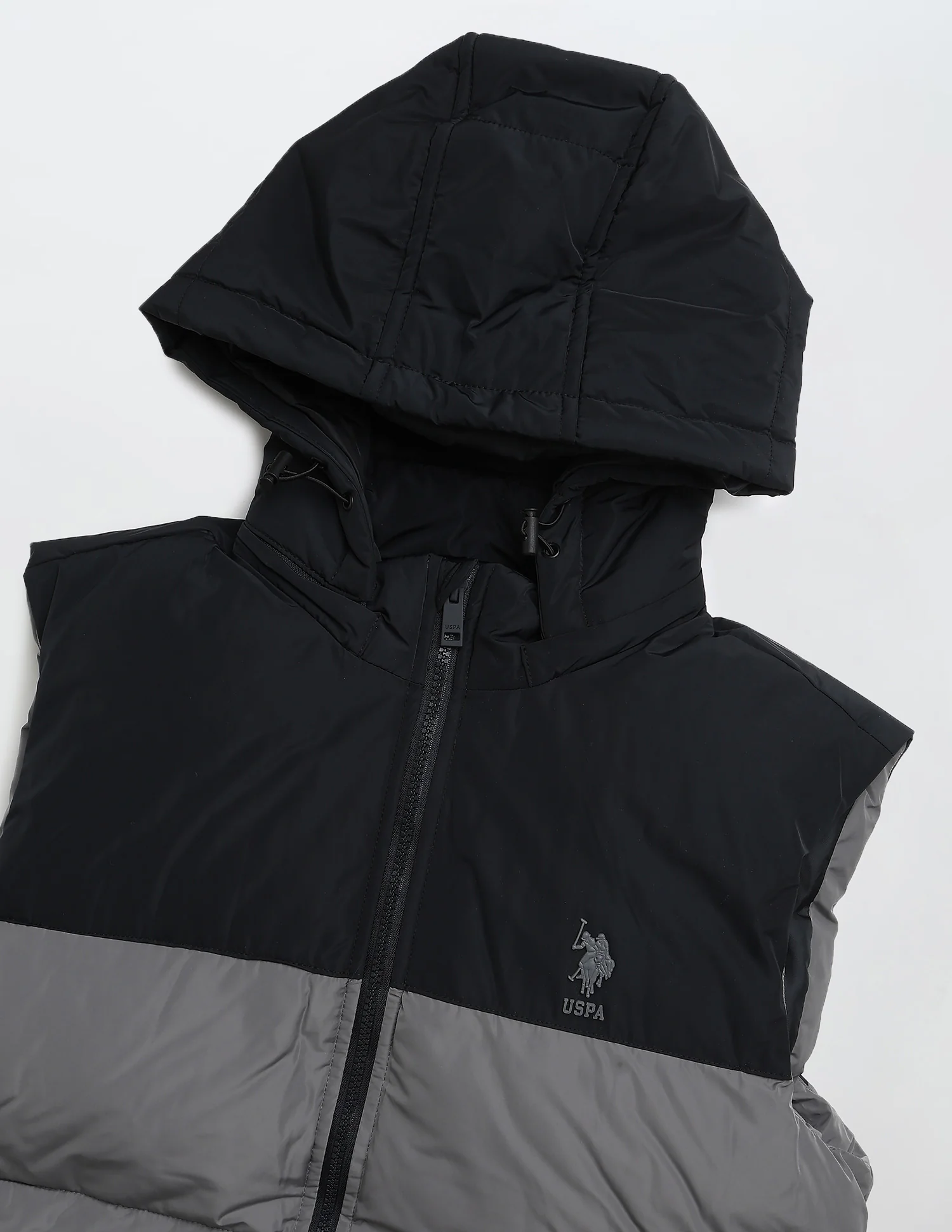 Detachable Hood Colour Blocked Jacket - Image 2