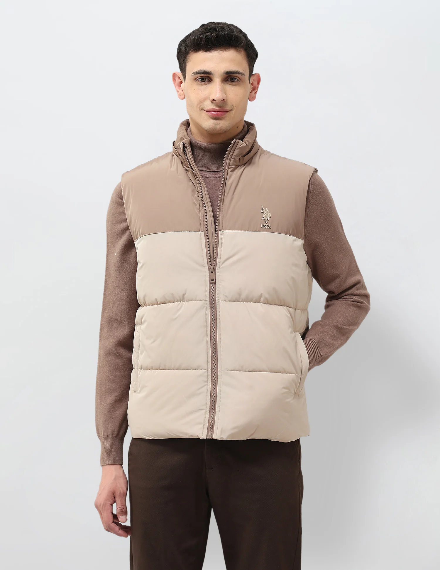 Detachable Hood Colour Blocked Jacket - Image 9
