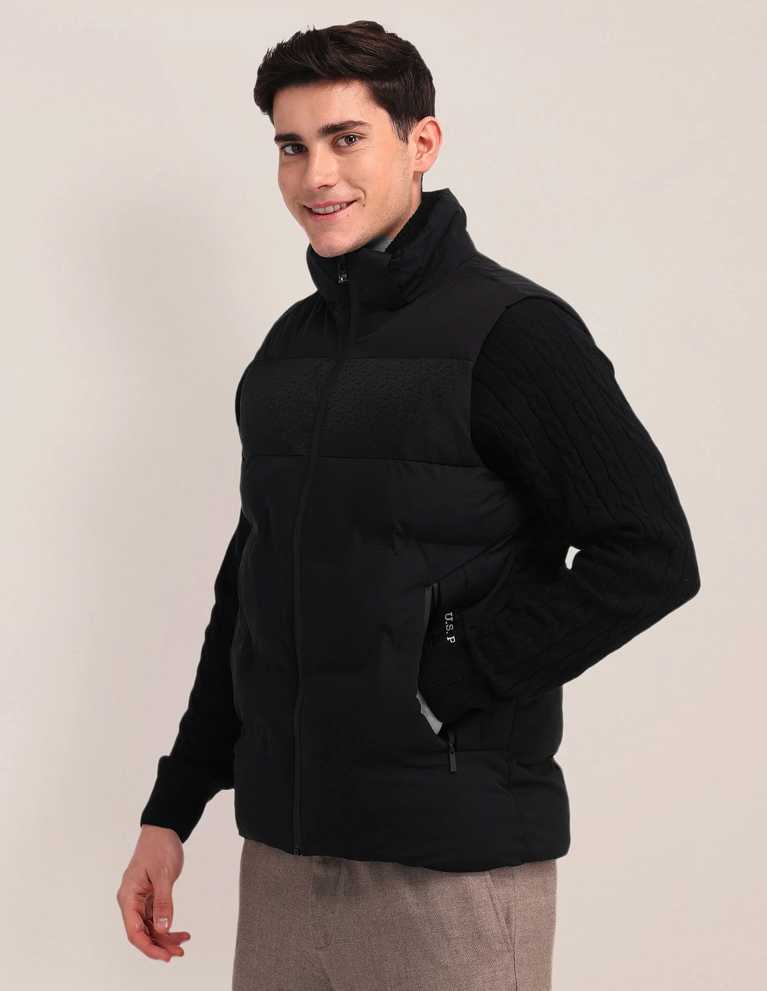 Detachable Hood Padded Jacket - Image 10