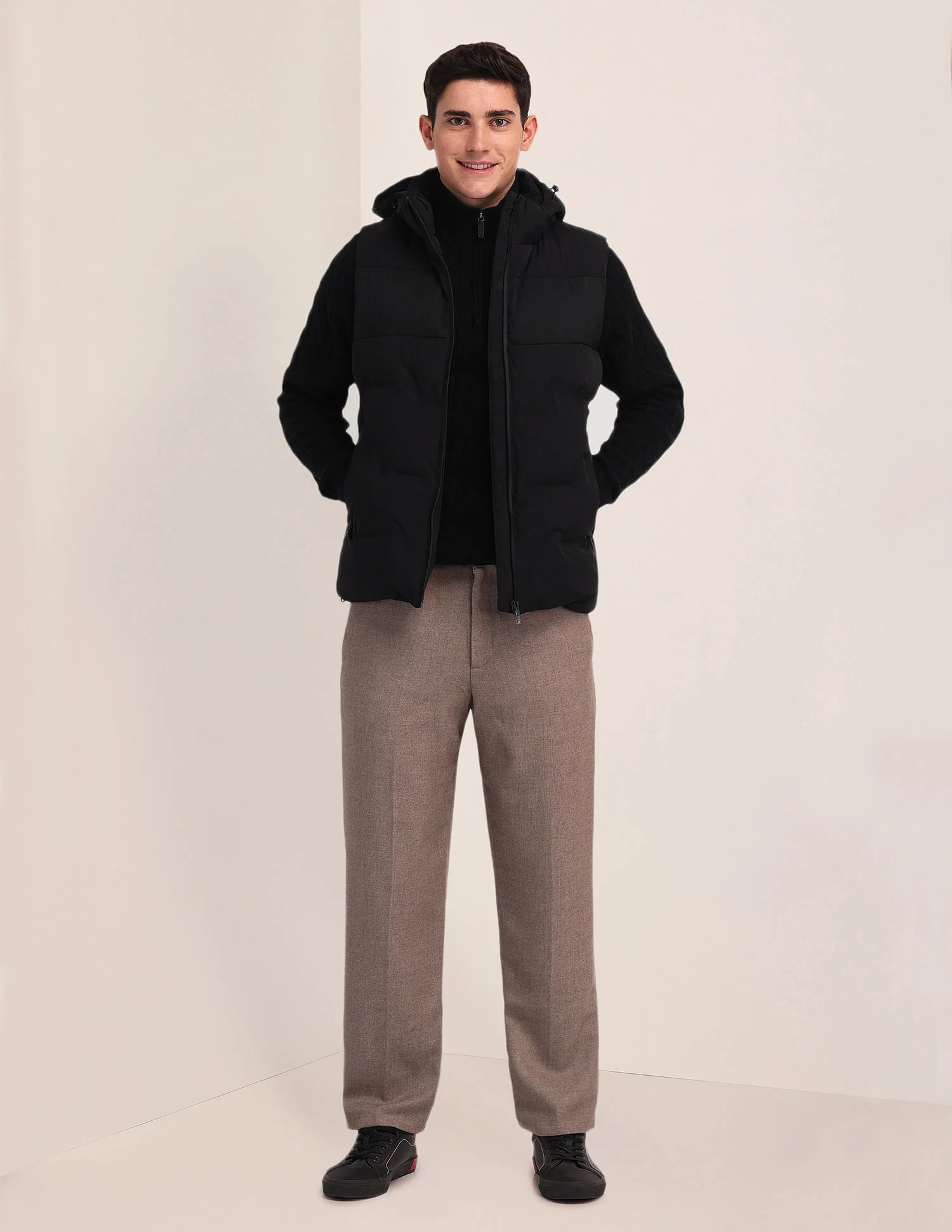 Detachable Hood Padded Jacket - Image 3