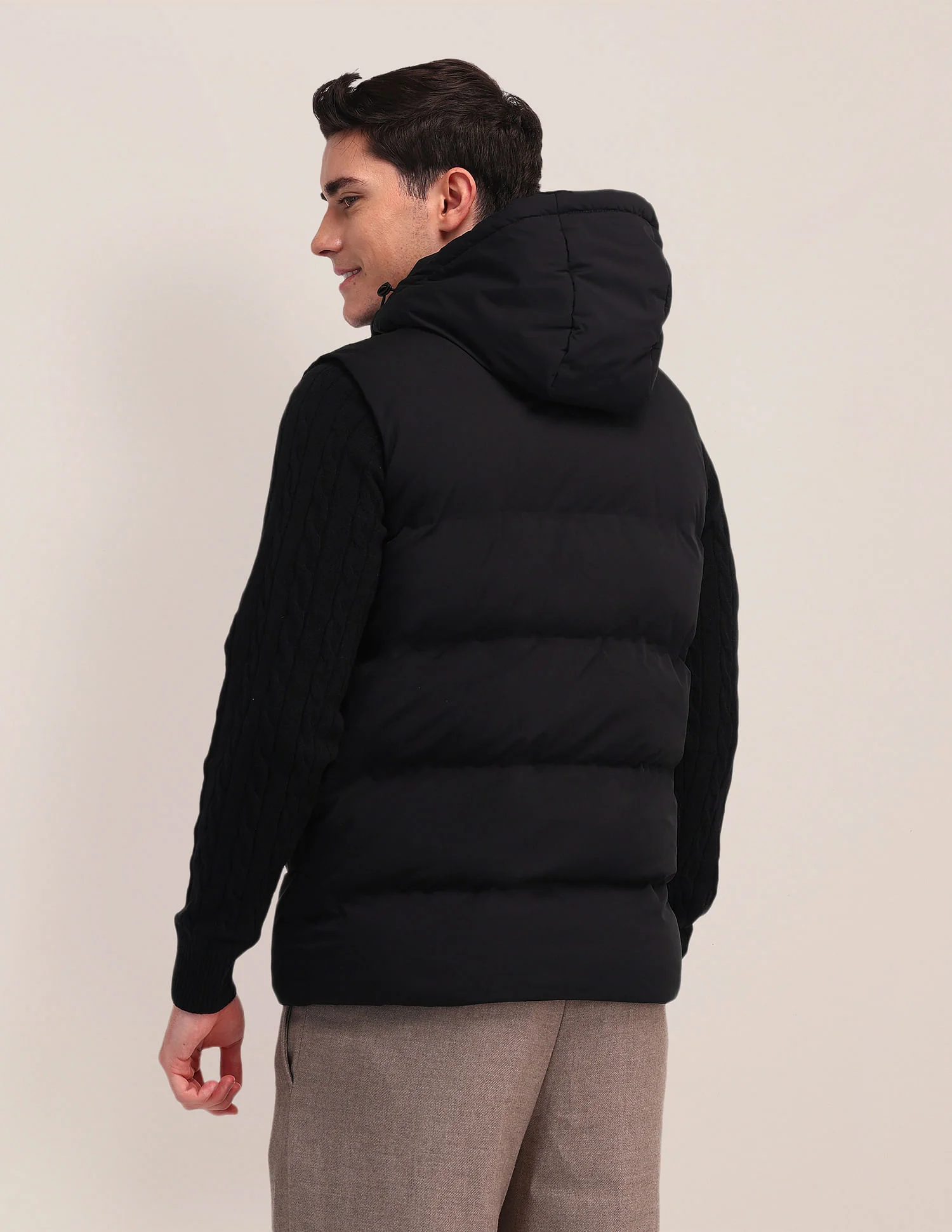 Detachable Hood Padded Jacket - Image 5