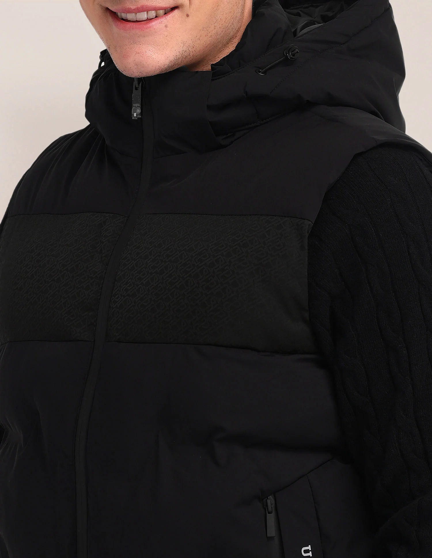 Detachable Hood Padded Jacket - Image 7