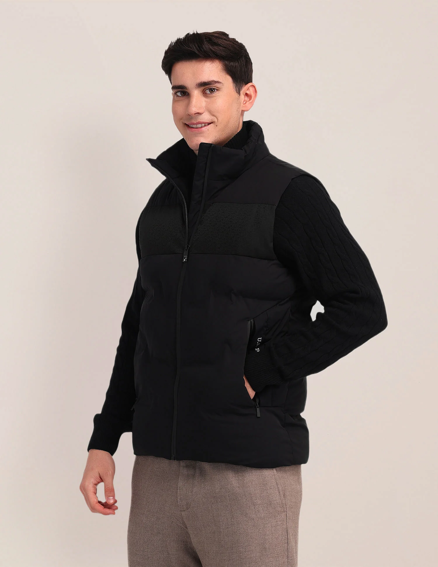 Detachable Hood Padded Jacket - Image 8
