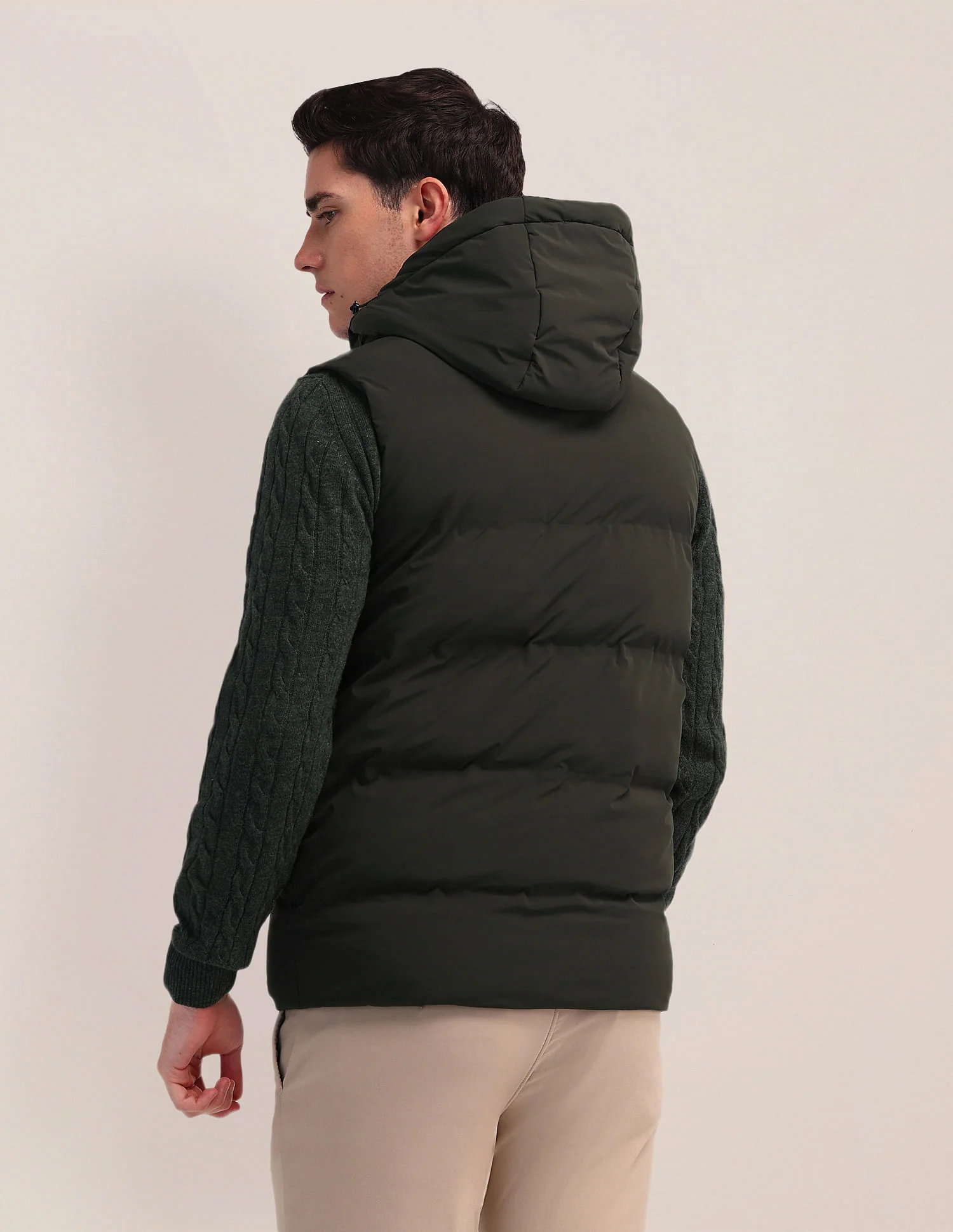 Detachable Hood Padded Jacket - Image 5