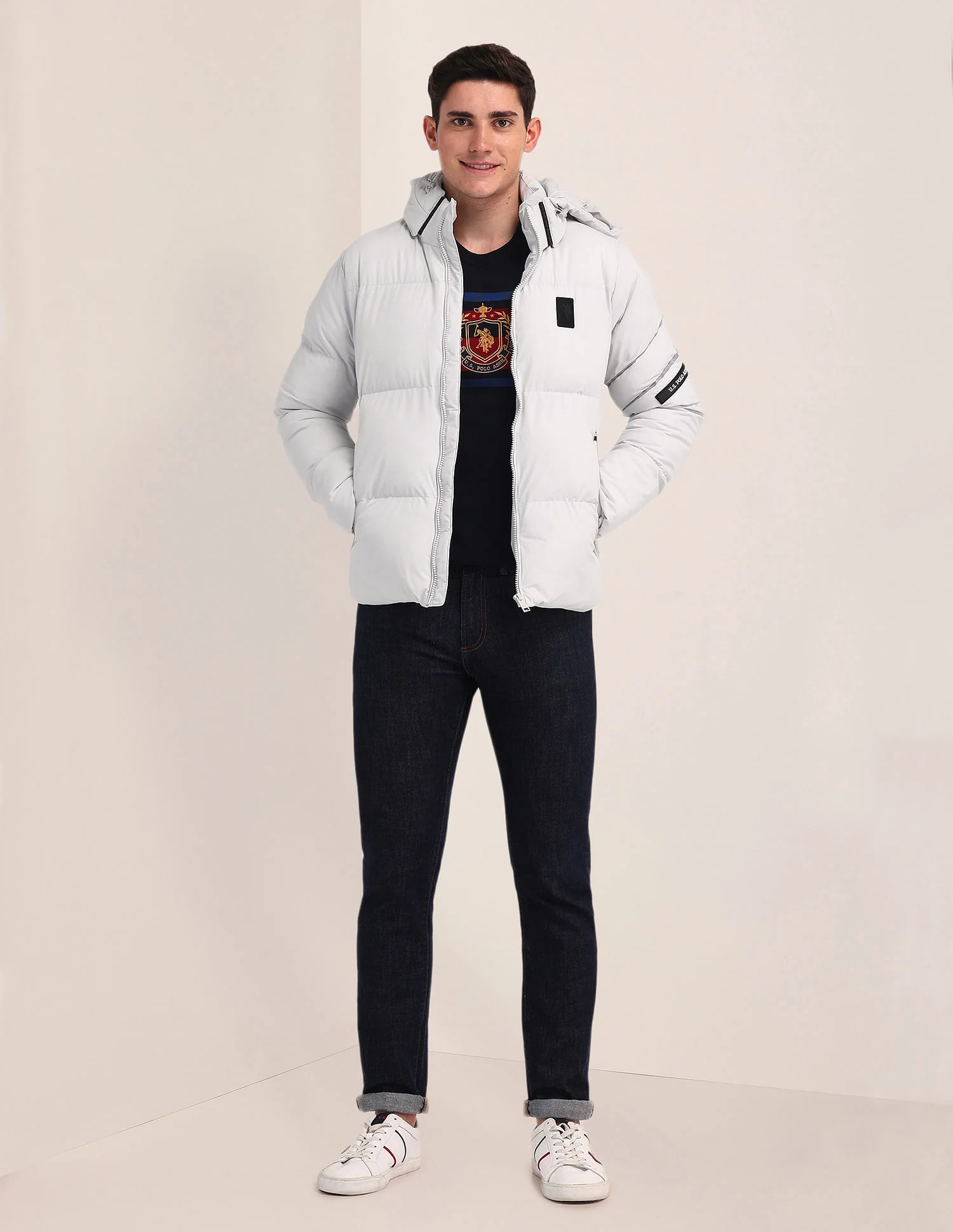 Detachable Hood Padded Jacket - Image 3