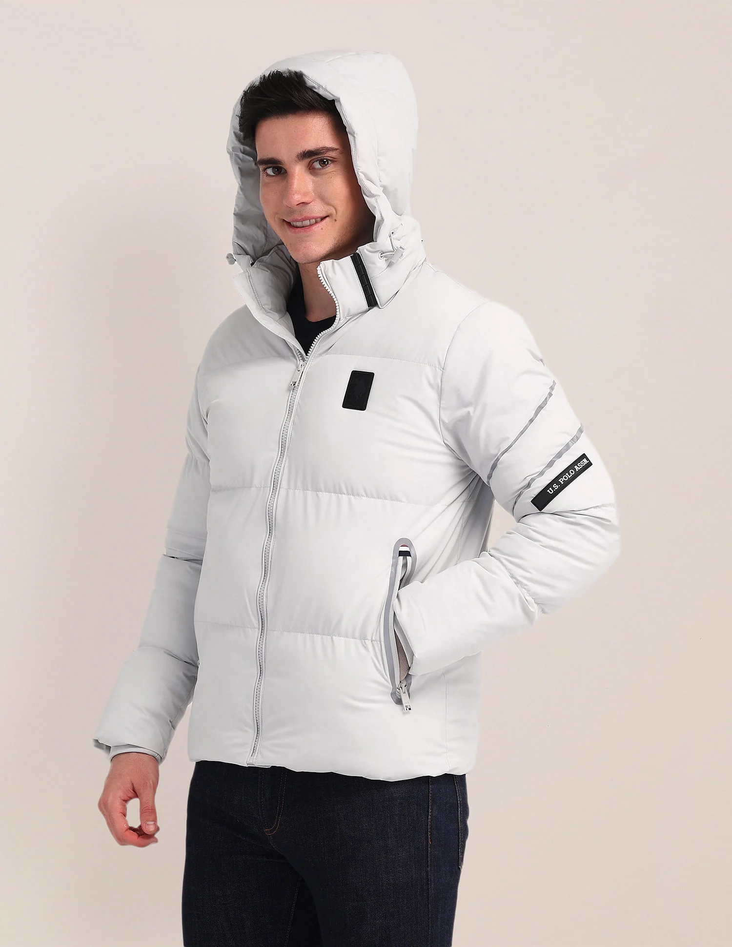 Detachable Hood Padded Jacket - Image 4