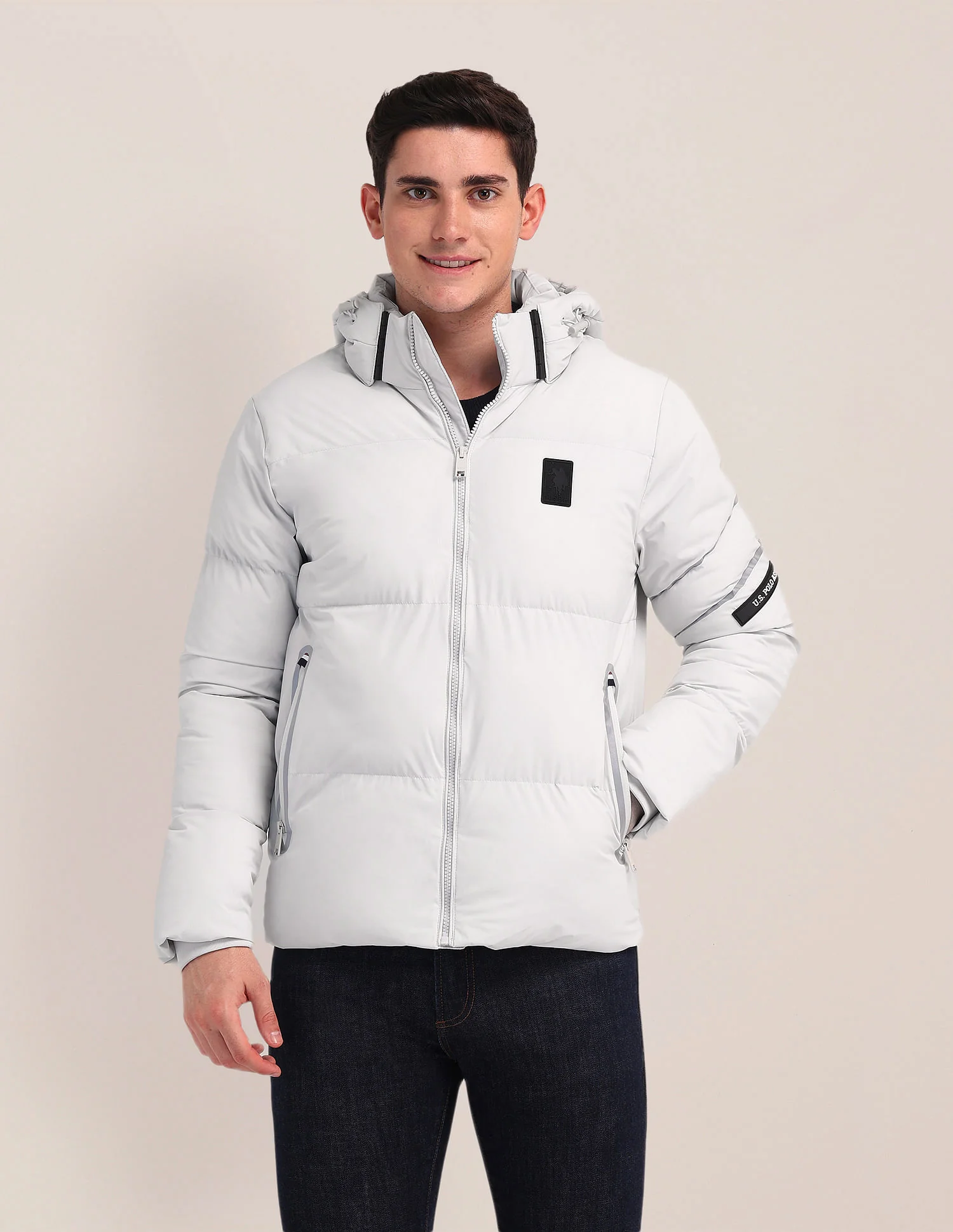 Detachable Hood Padded Jacket - Image 6