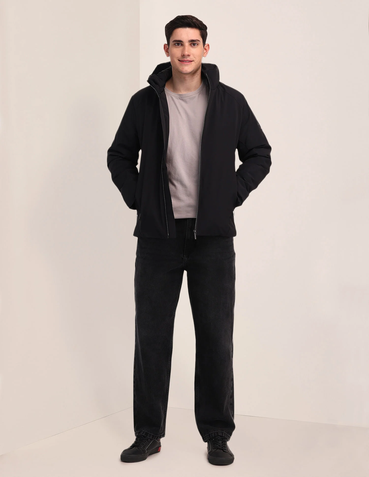 Detachable Hood Padded Jacket - Image 3