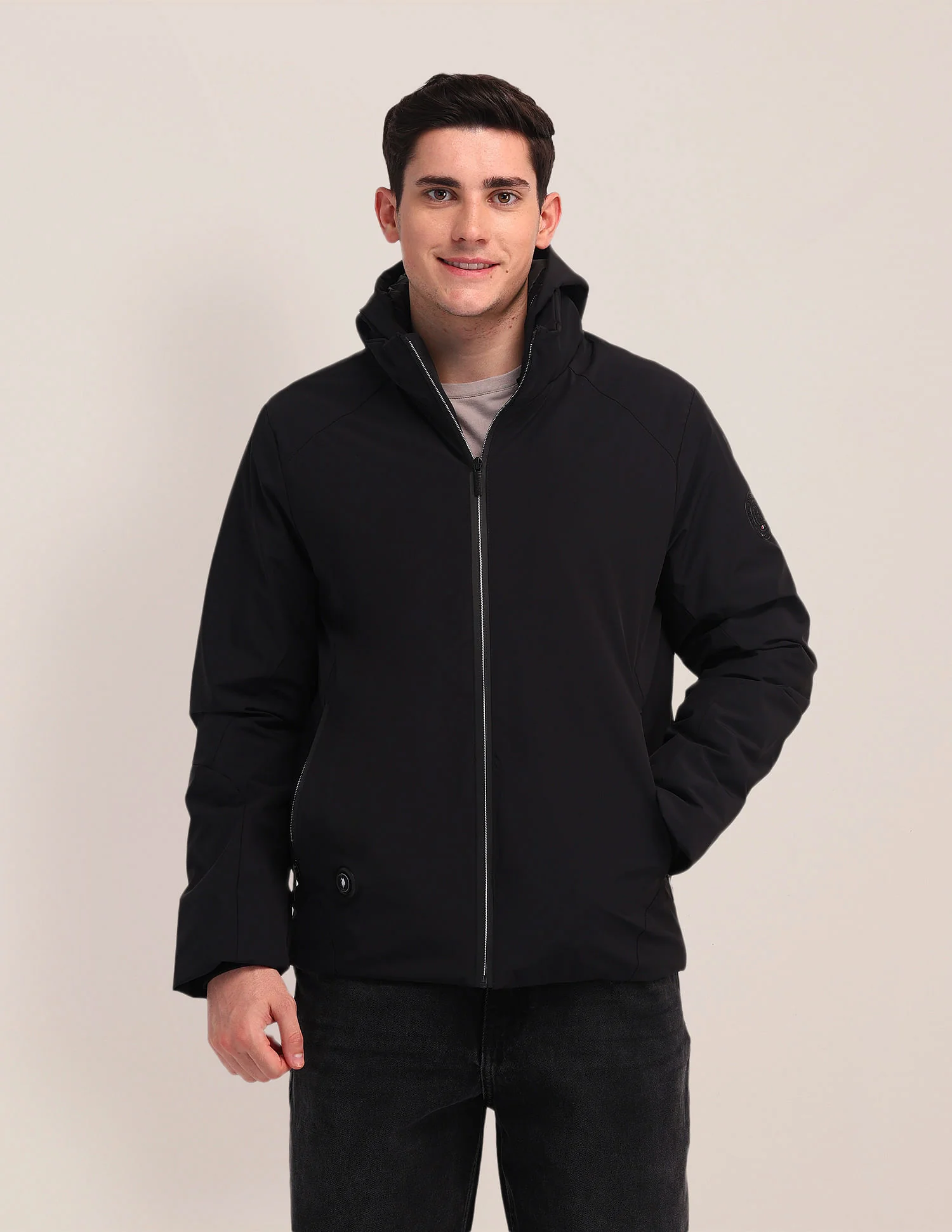 Detachable Hood Padded Jacket - Image 6