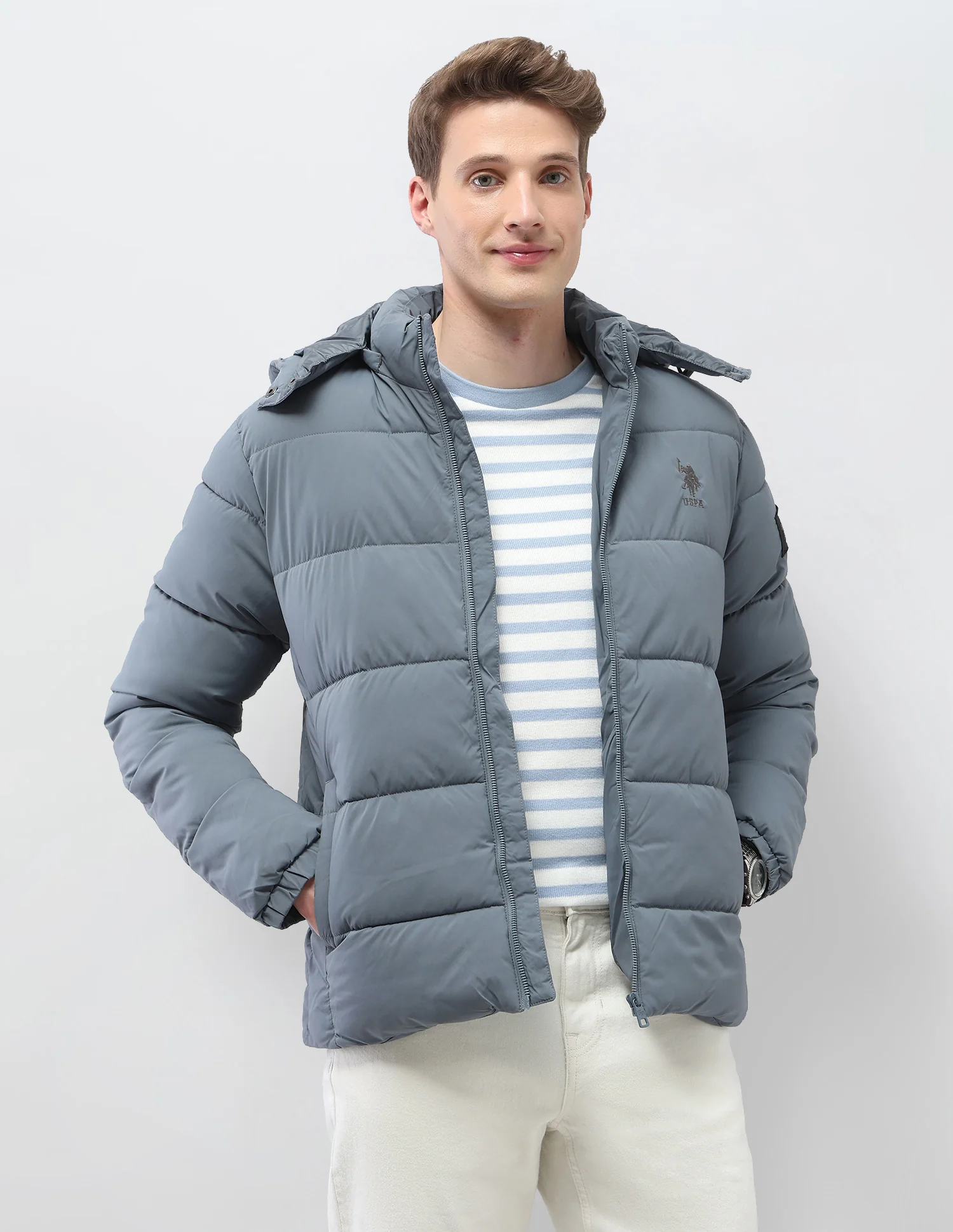 Detachable Hood Puffer Jacket