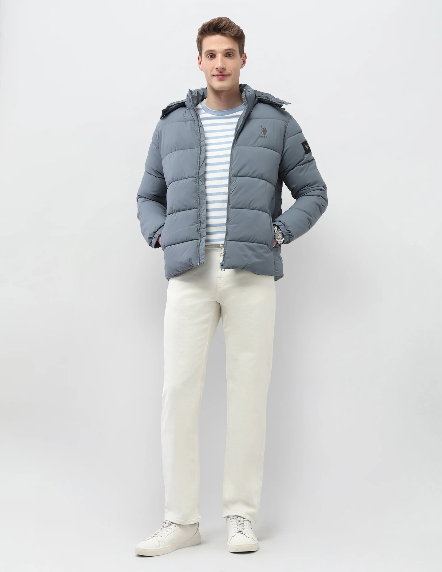Detachable Hood Puffer Jacket - Image 3