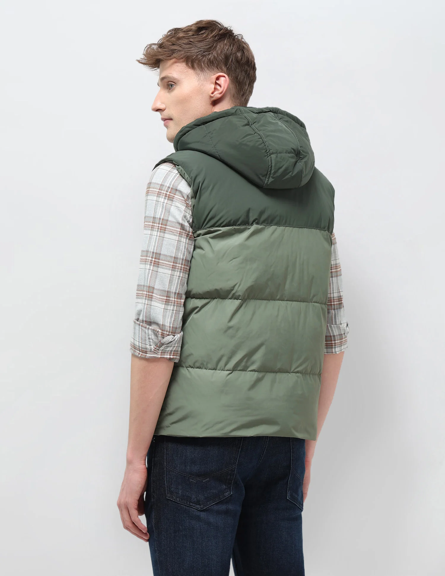 Detachable Hood Solid Jacket - Image 5