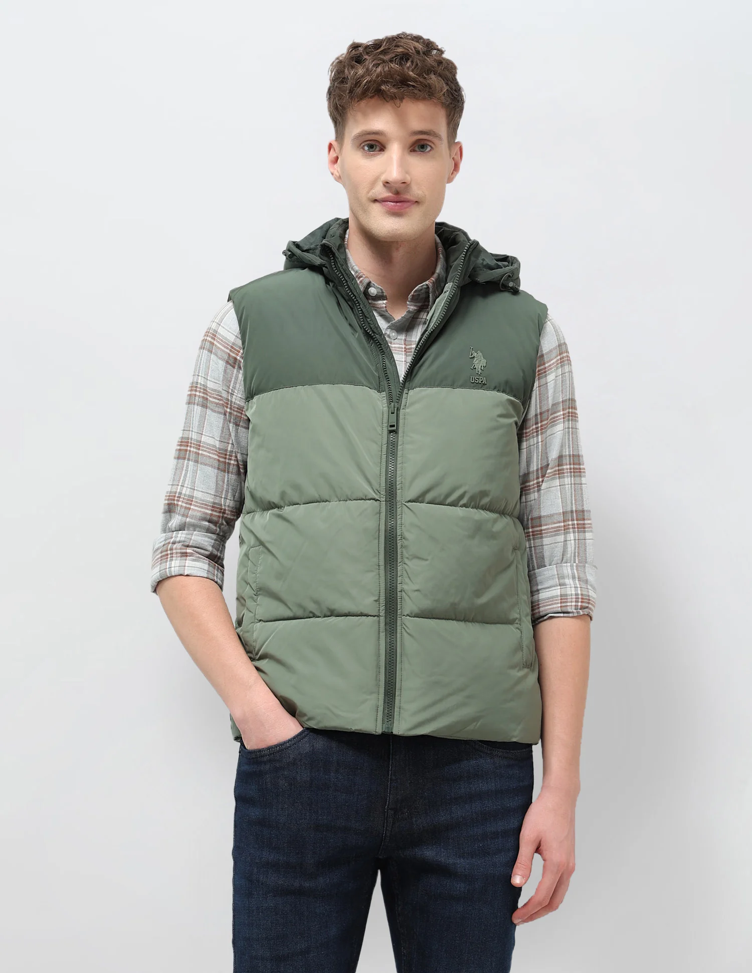 Detachable Hood Solid Jacket - Image 6
