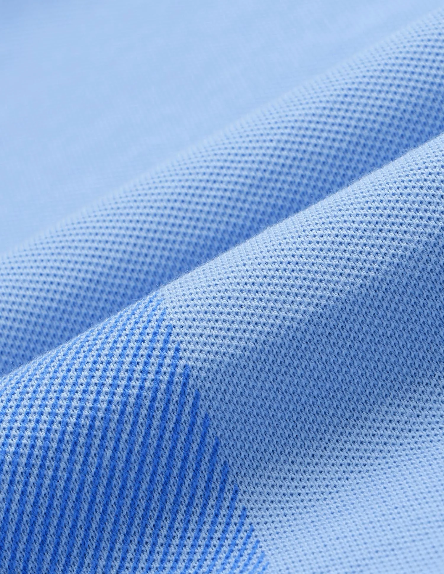 Diagonal Striped Slim Fit Polo Shirt - Image 2