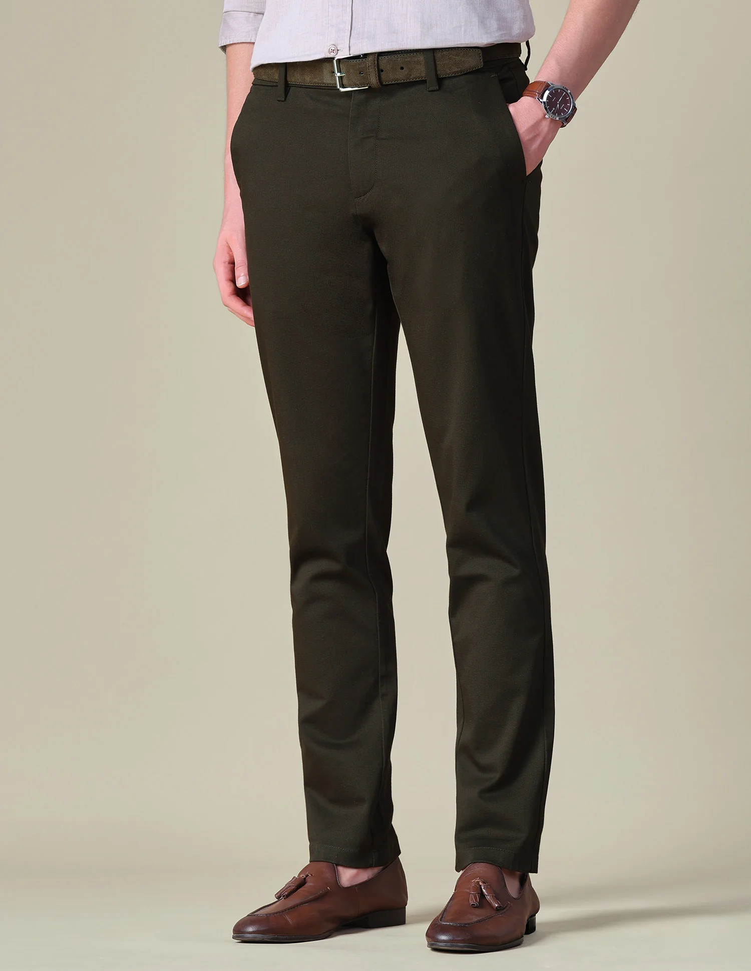 Dobby Denver Slim Fit Trousers