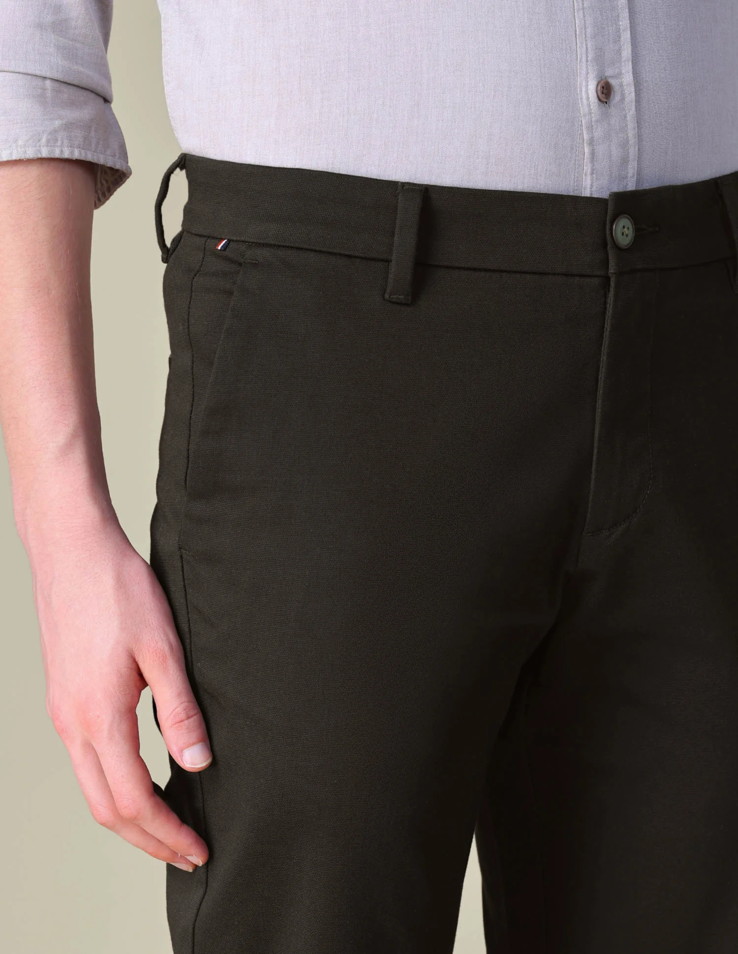 Dobby Denver Slim Fit Trousers - Image 7